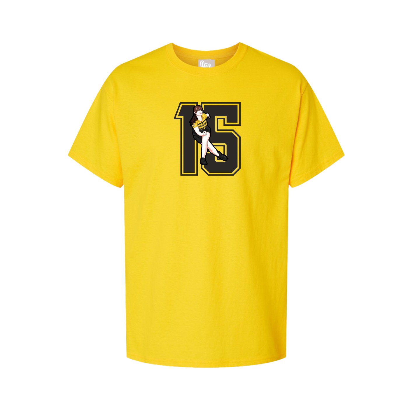 Youth Tee — Number in Gold