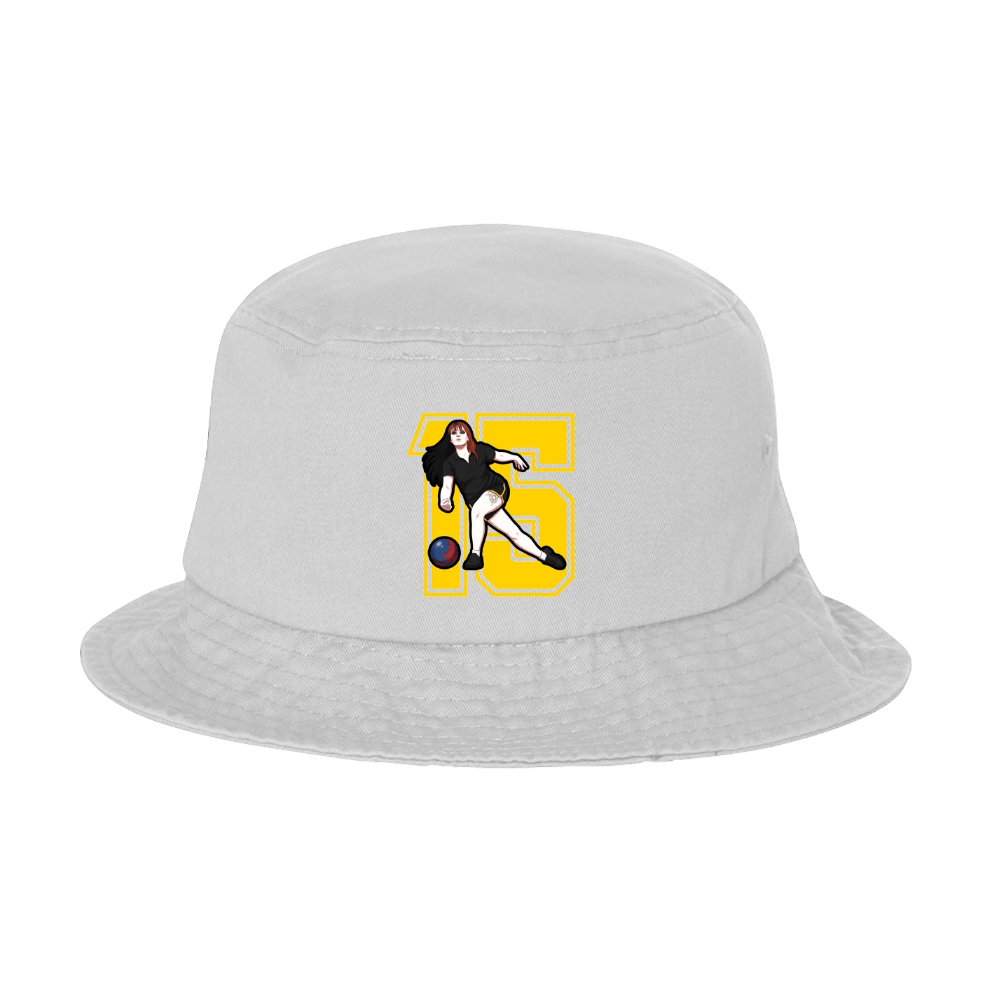 Bucket Cap — Number in White