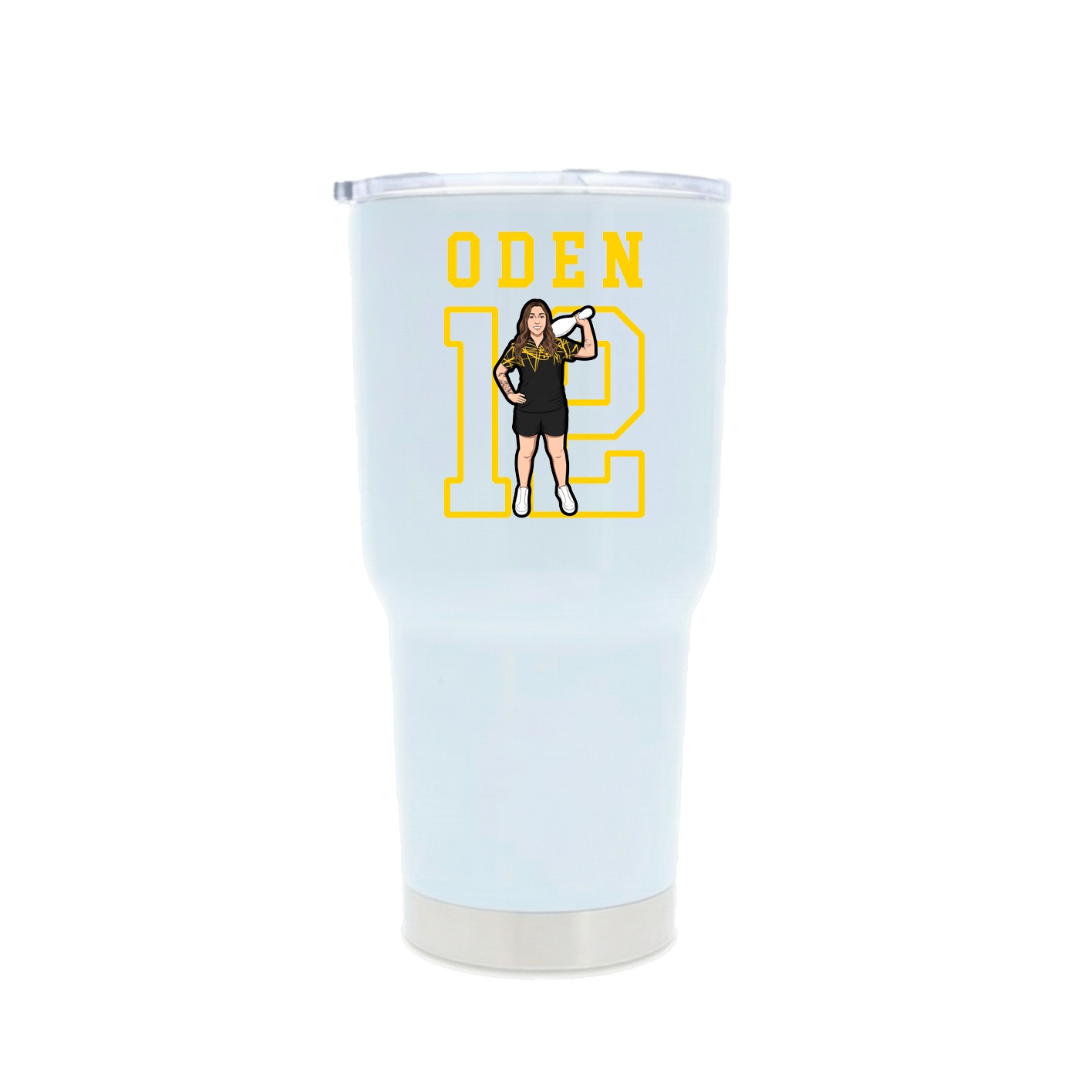 30oz Stainless Steel Tumbler — Shirsey in White