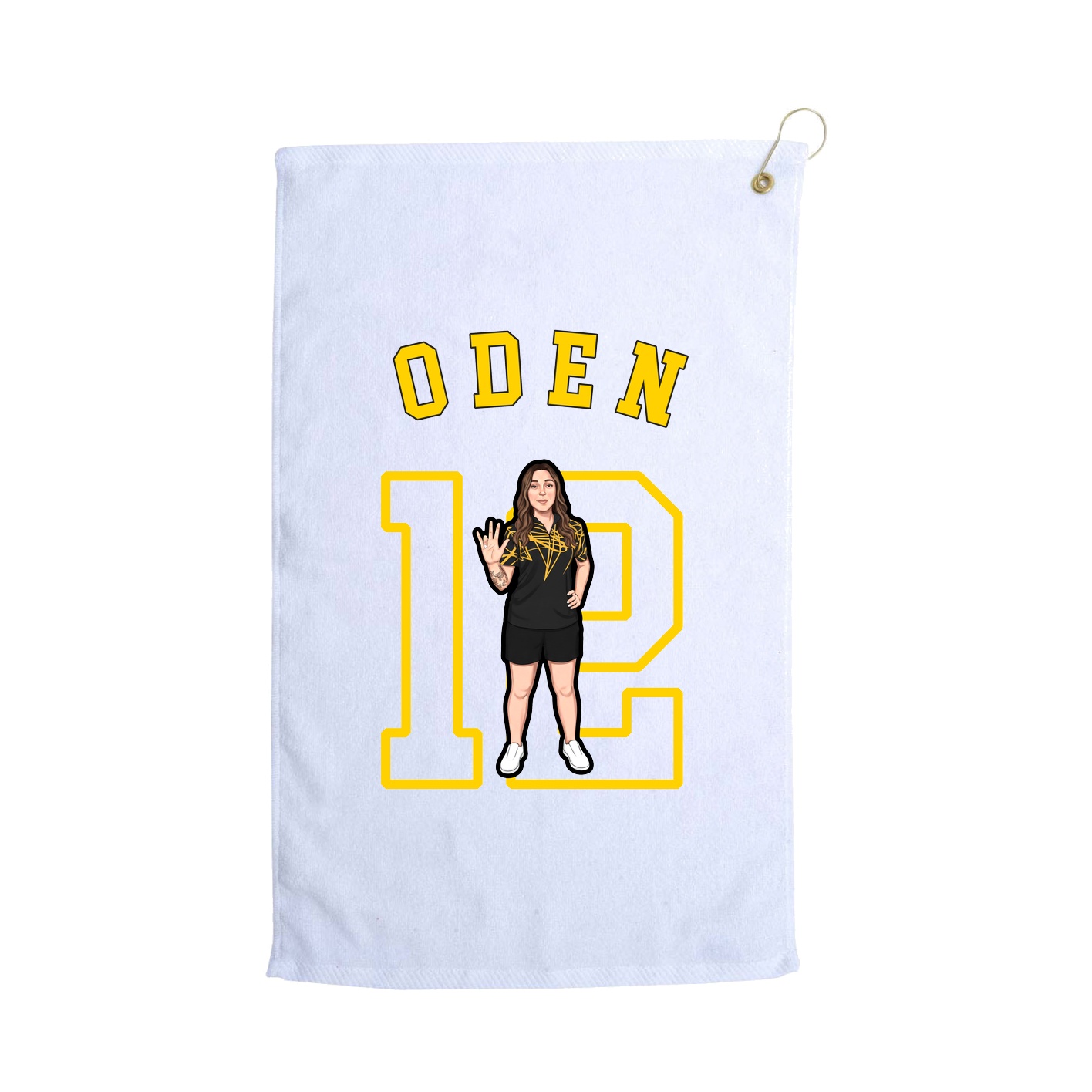 Golf Towel — Shirsey Arch in White