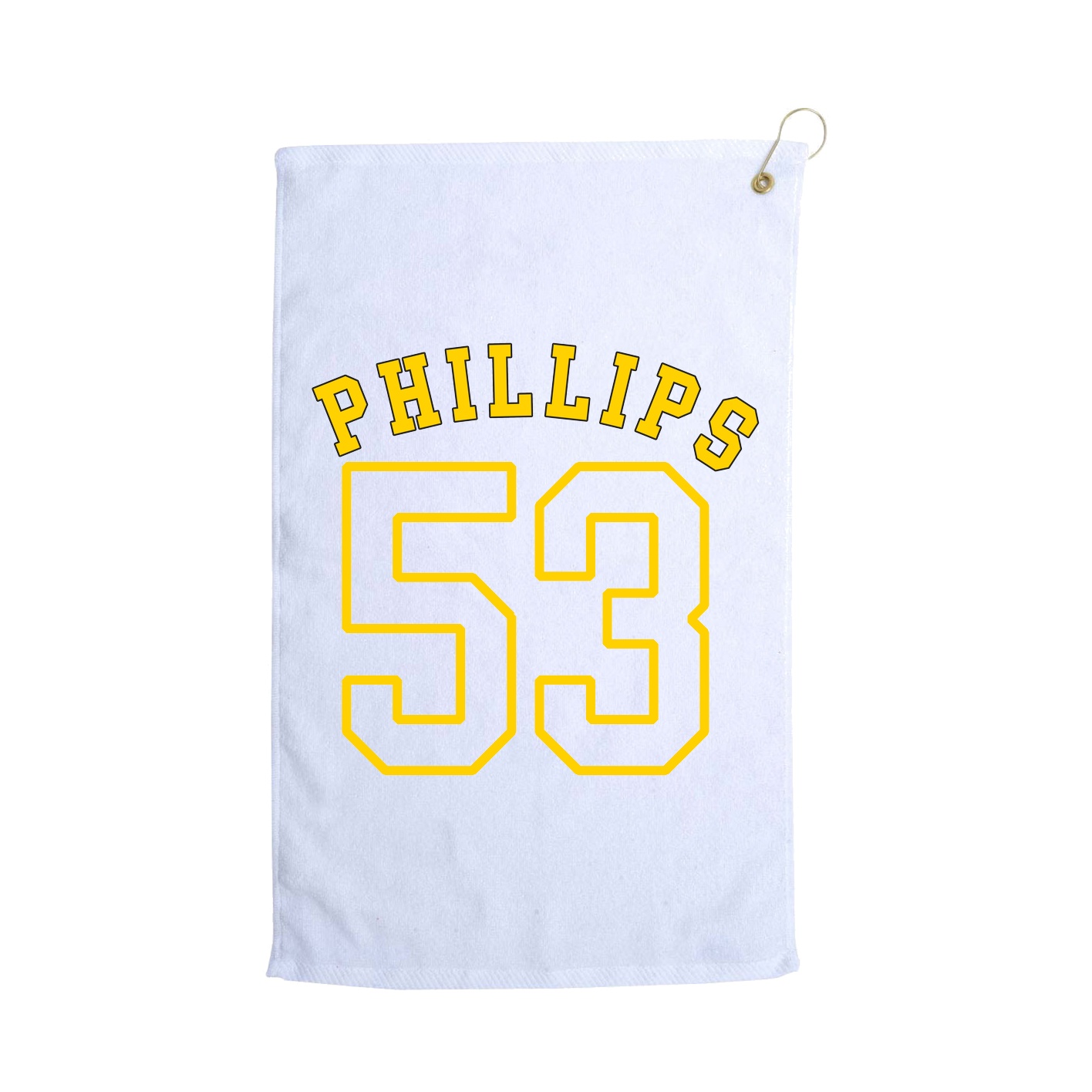 Golf Towel — Shirsey Arch in White