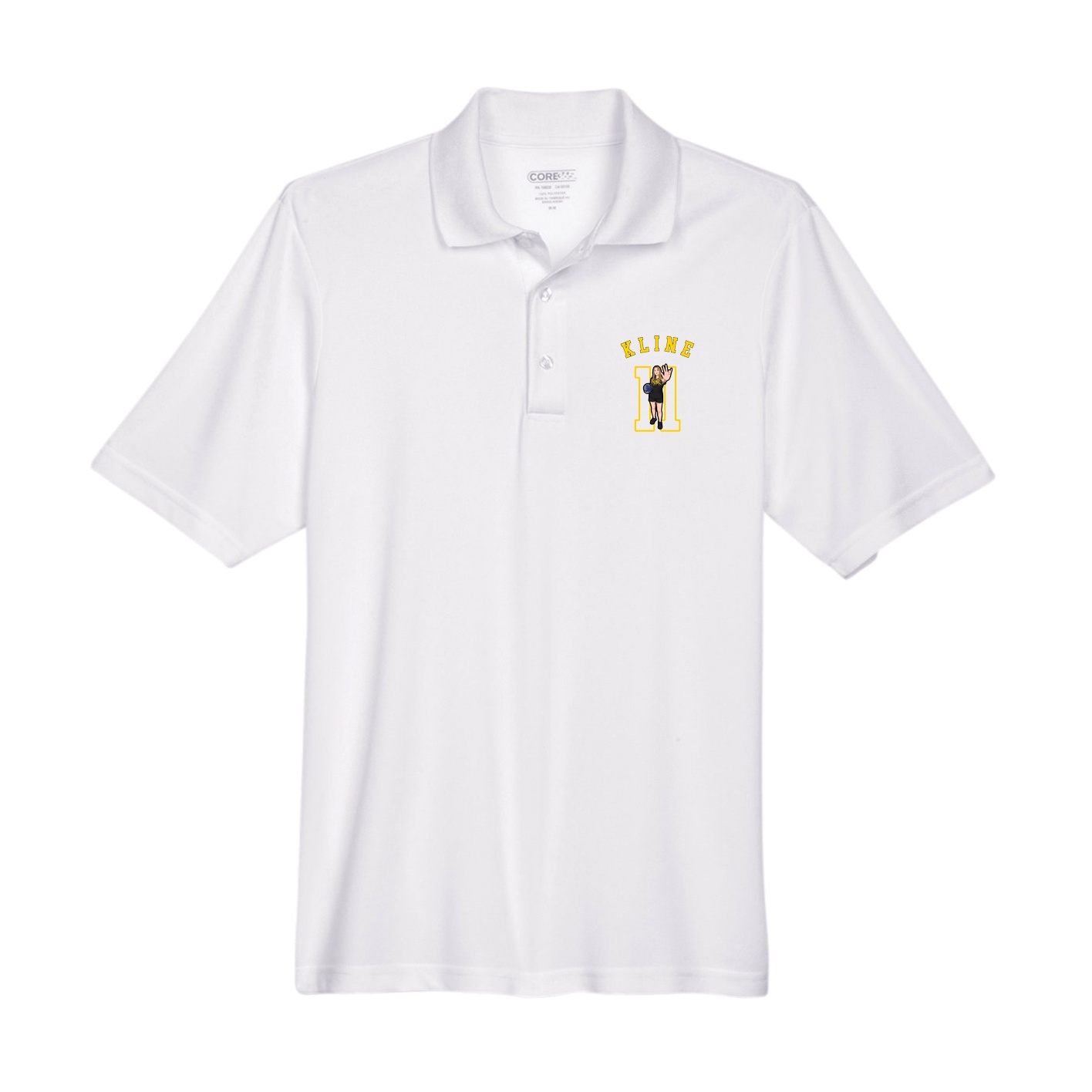 Performance Polo — Shirsey Arch in White