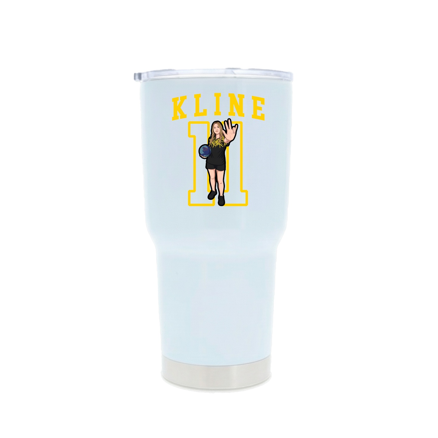 30oz Stainless Steel Tumbler — Shirsey in White