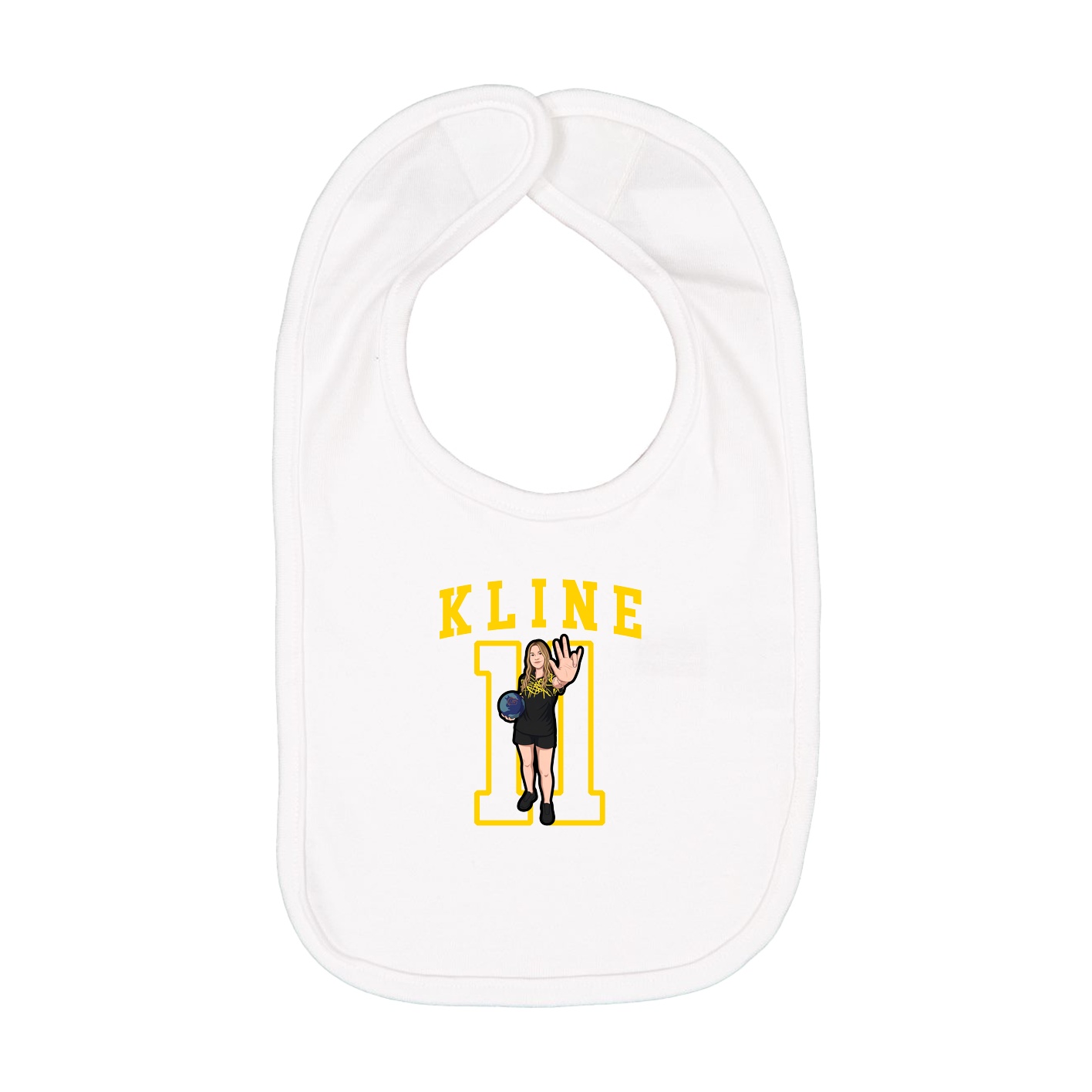 Infant Bib — Shirsey in White