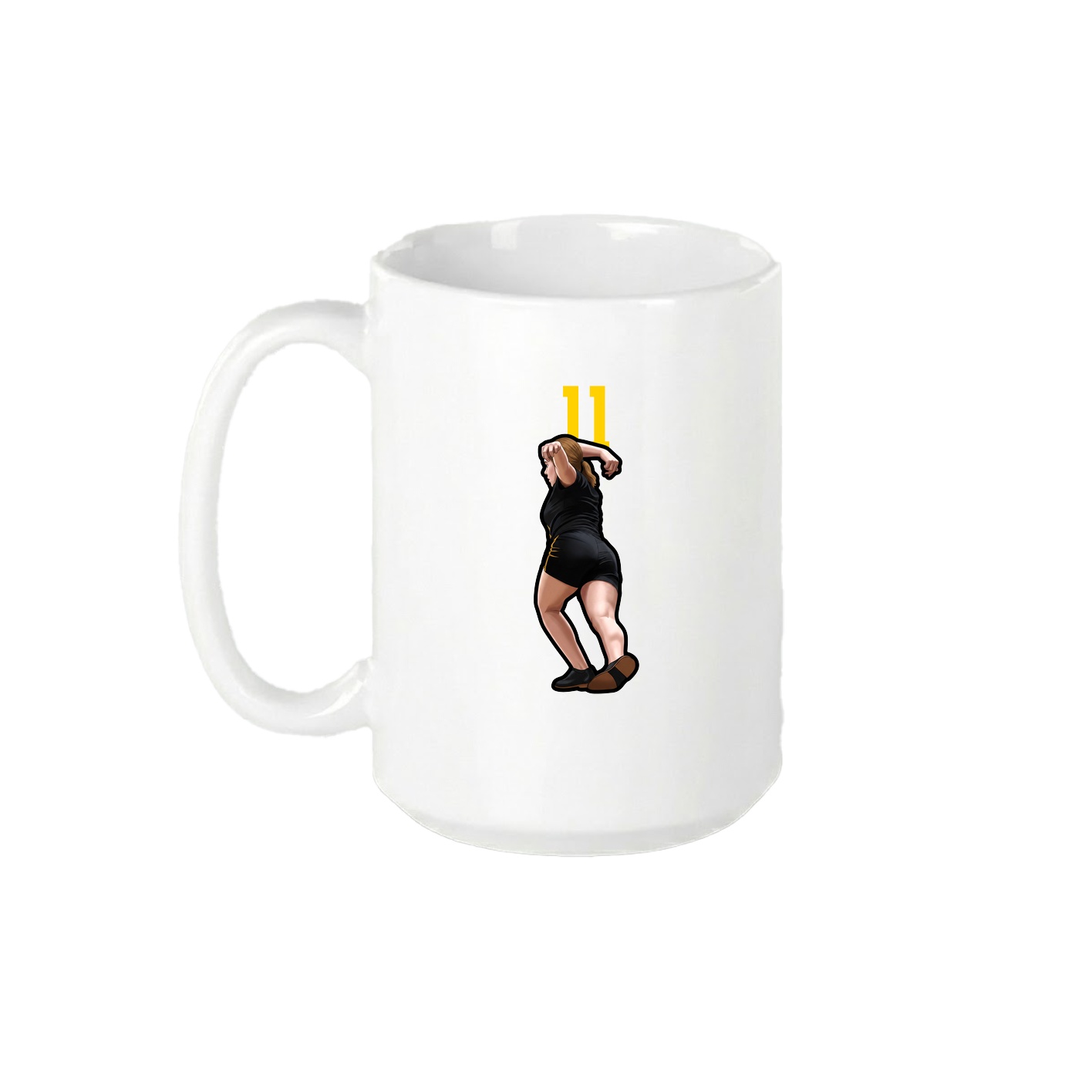 15oz Coffee Mug — Number Top in White