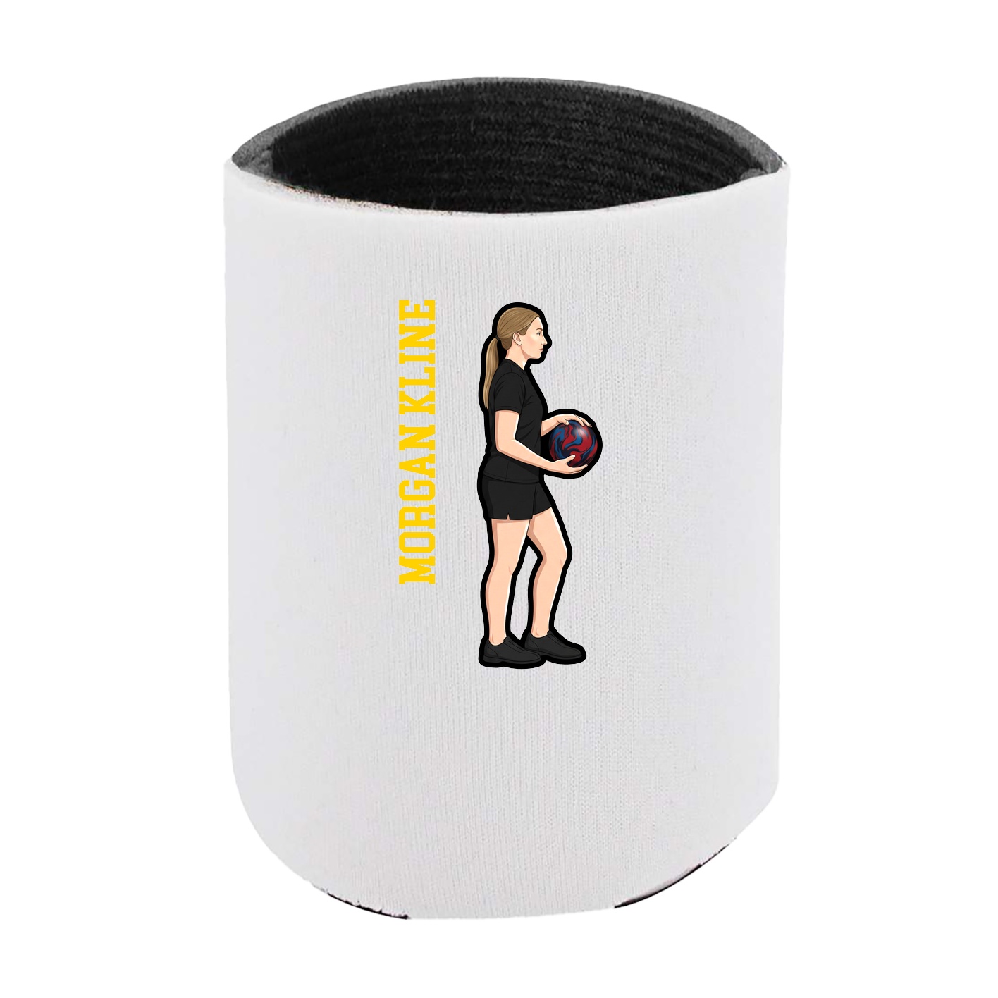 Can Holder — Name Vertical in White