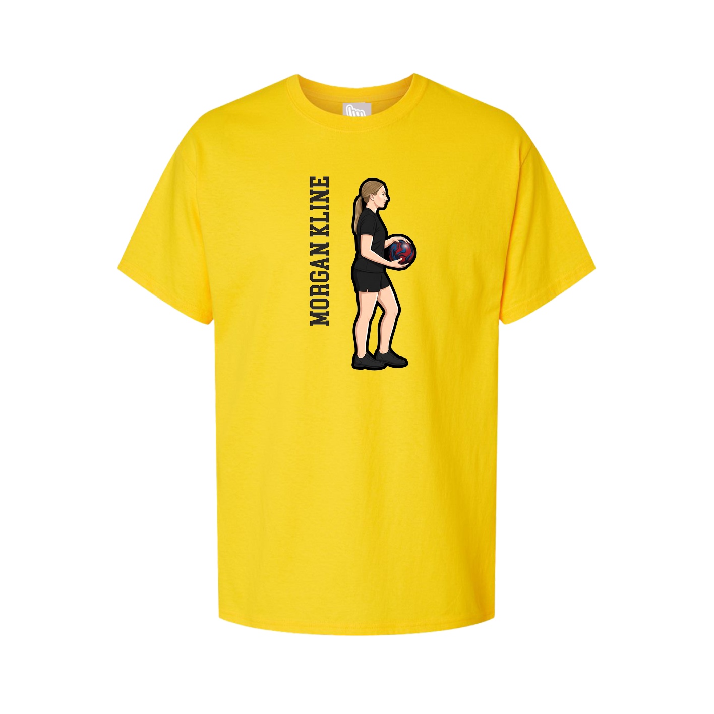 Tee — Name Vertical in Gold