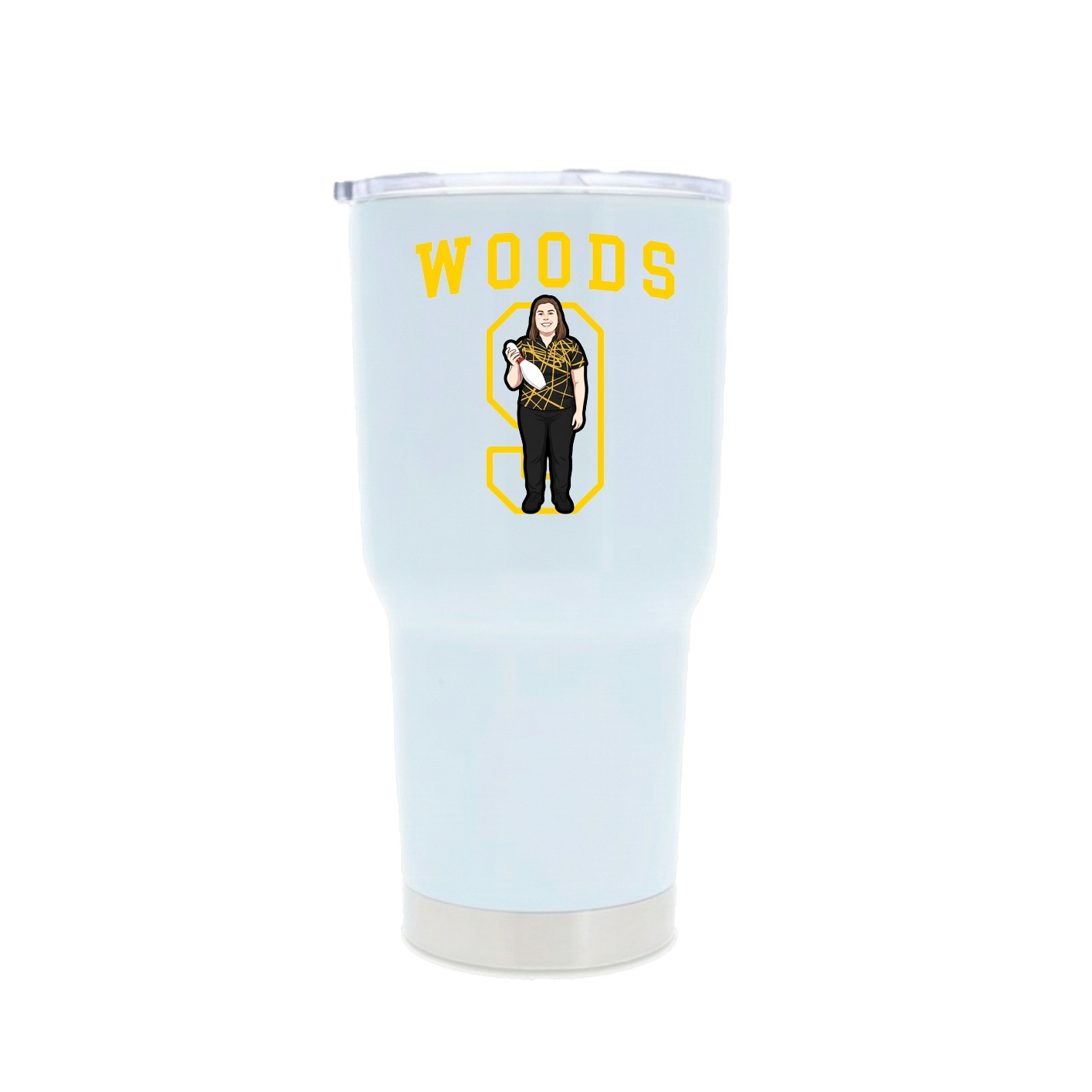 30oz Stainless Steel Tumbler — Shirsey in White