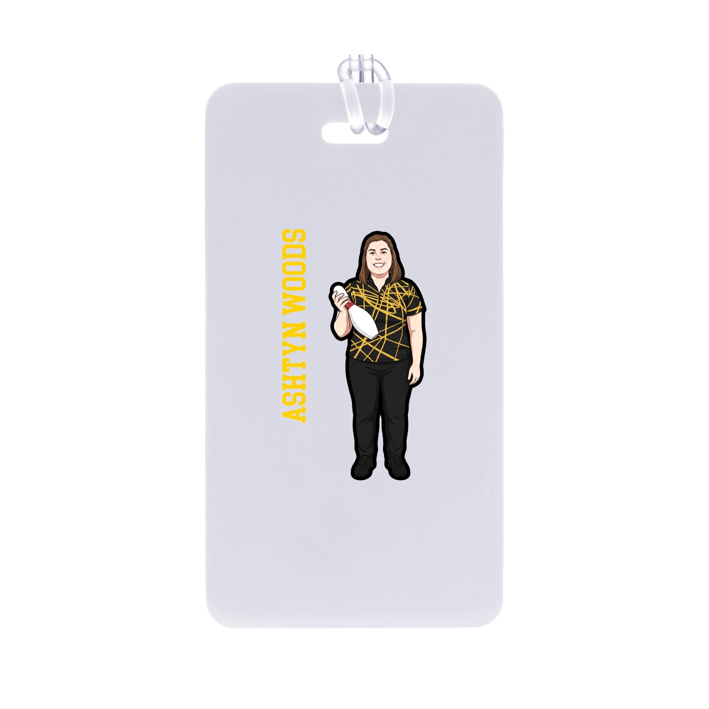 Bag Tag — Name Vertical in Classic