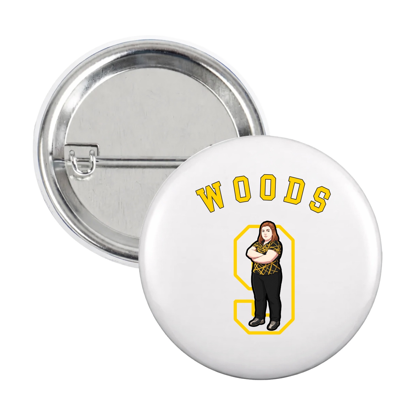 Game Day Button — Shirsey Arch in White