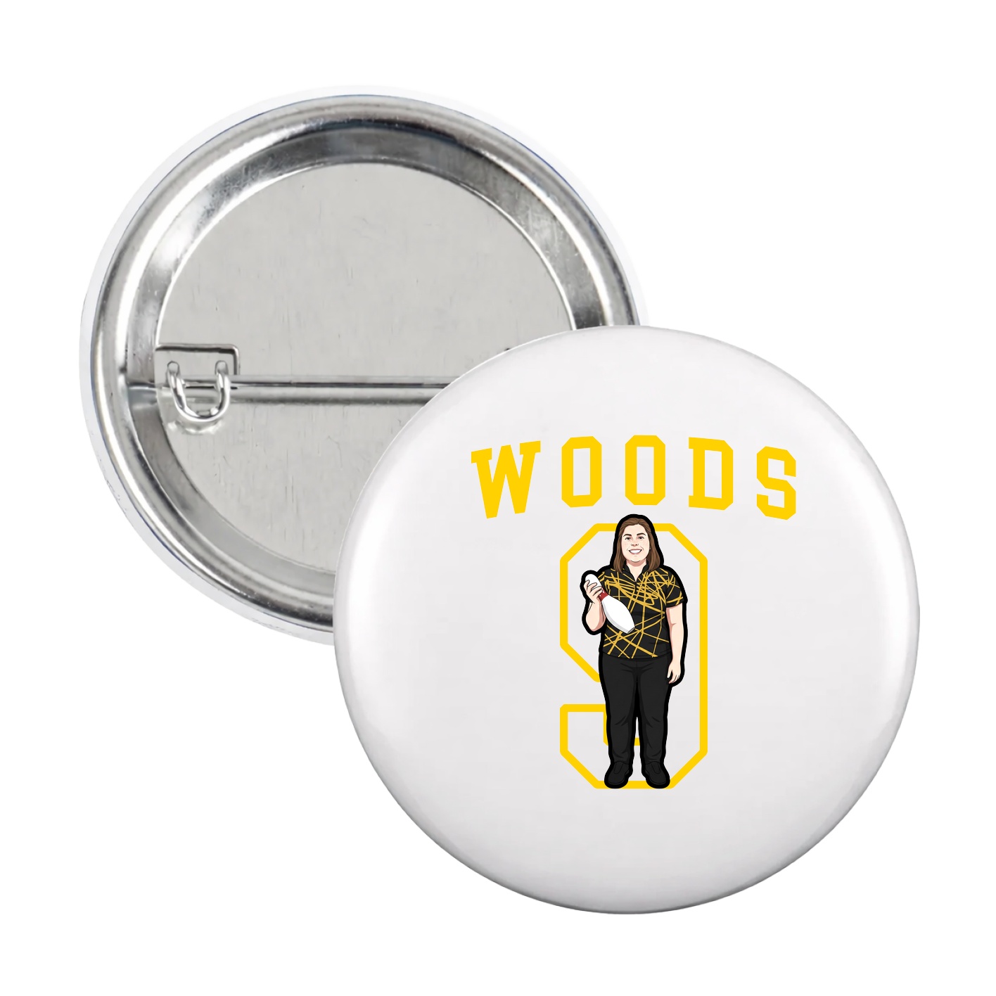 Game Day Button — Shirsey in White