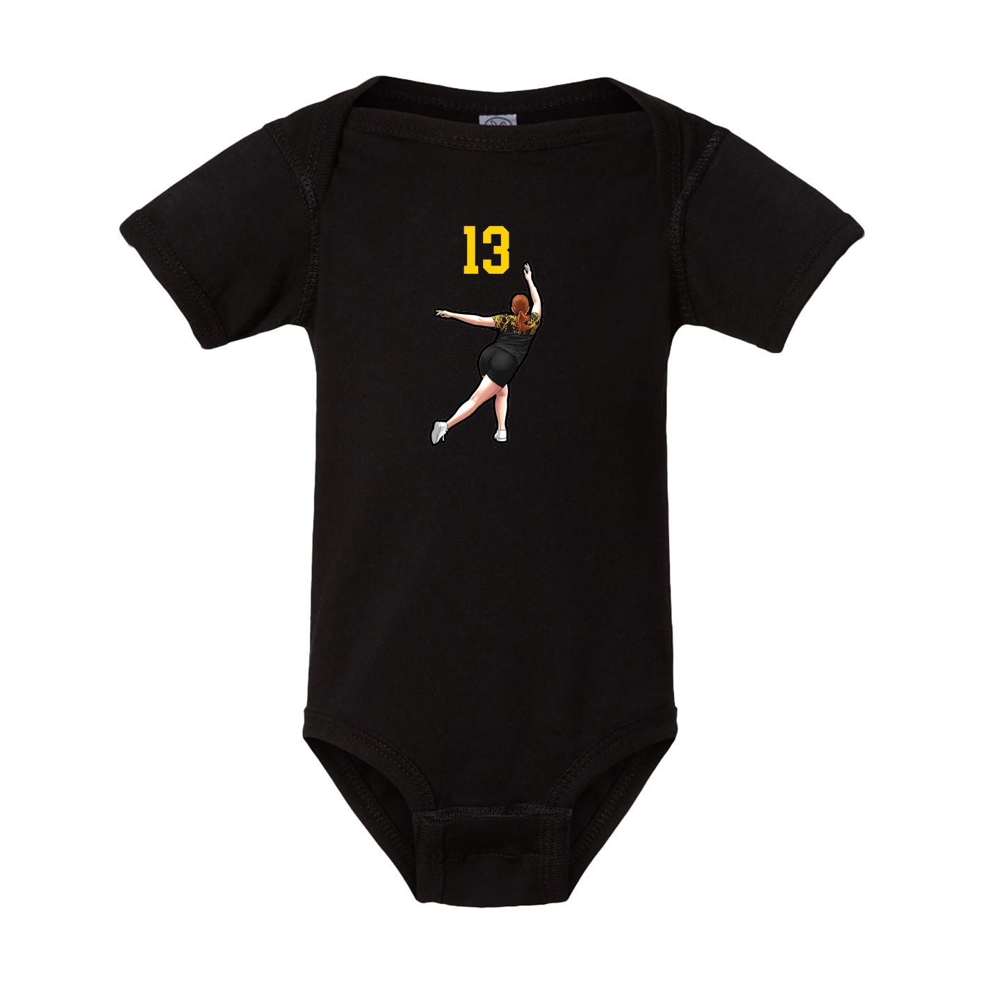 Baby Onesie — Number Top in Black