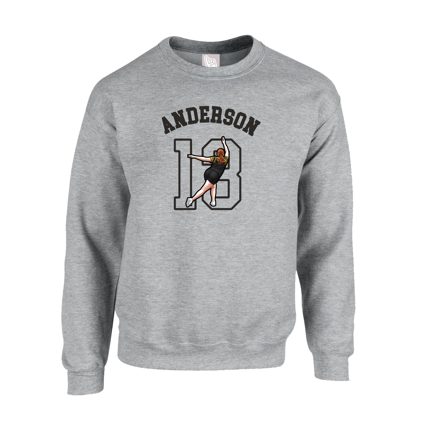 Fleece Crew — Shirsey Arch in Grey