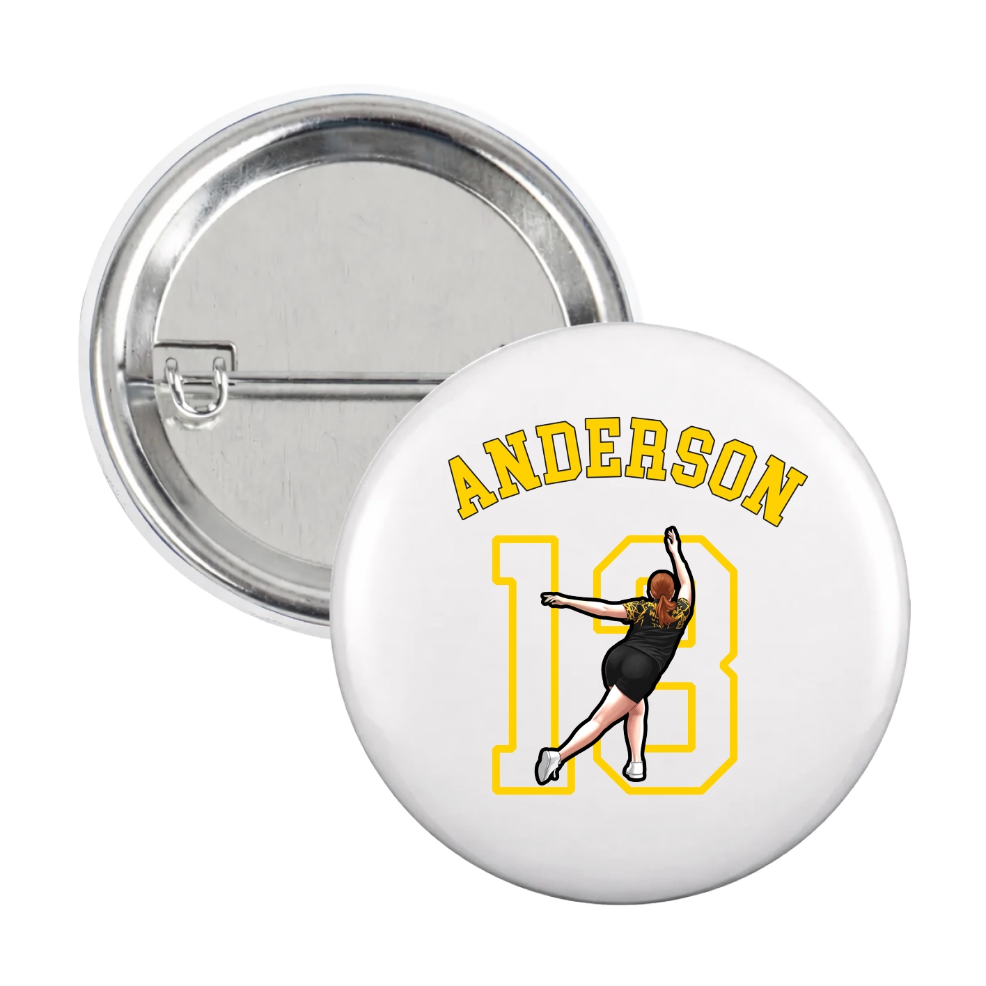 Game Day Button — Shirsey Arch in White