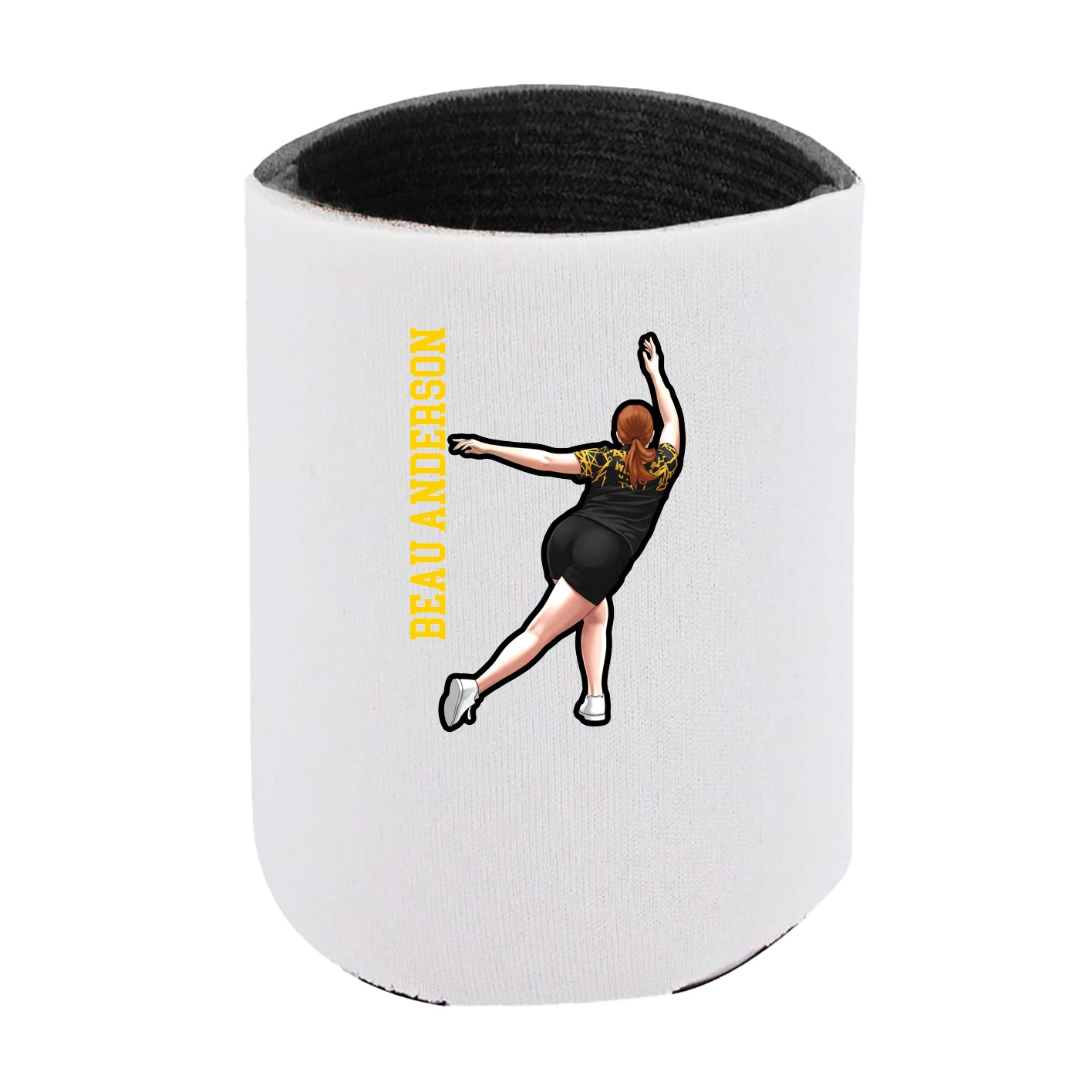 Can Holder — Name Vertical in White