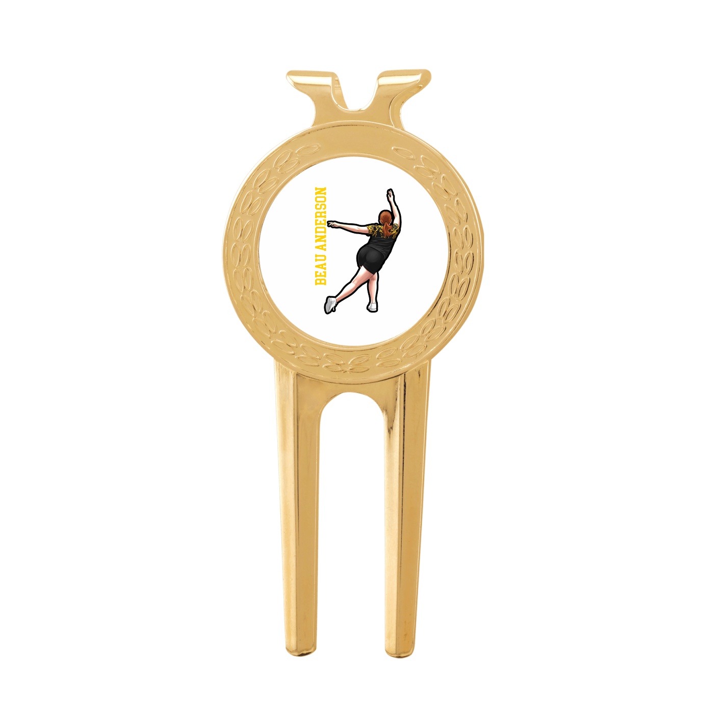 Divot Tool with Ball Marker — Name Vertical in Classic