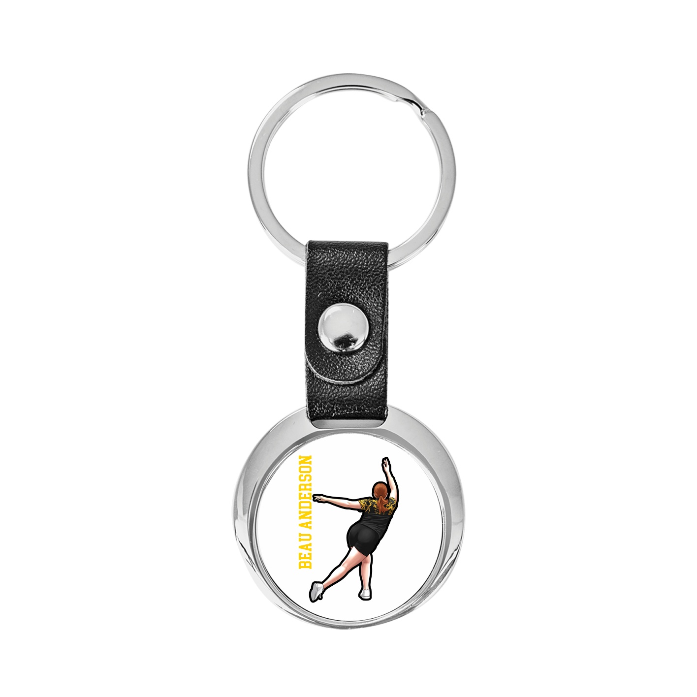Key Chain — Name Vertical in Classic