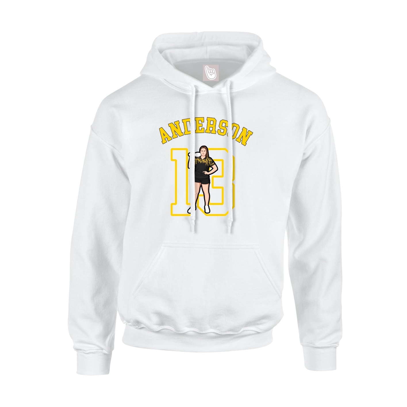 Hoodie — Shirsey Arch in White