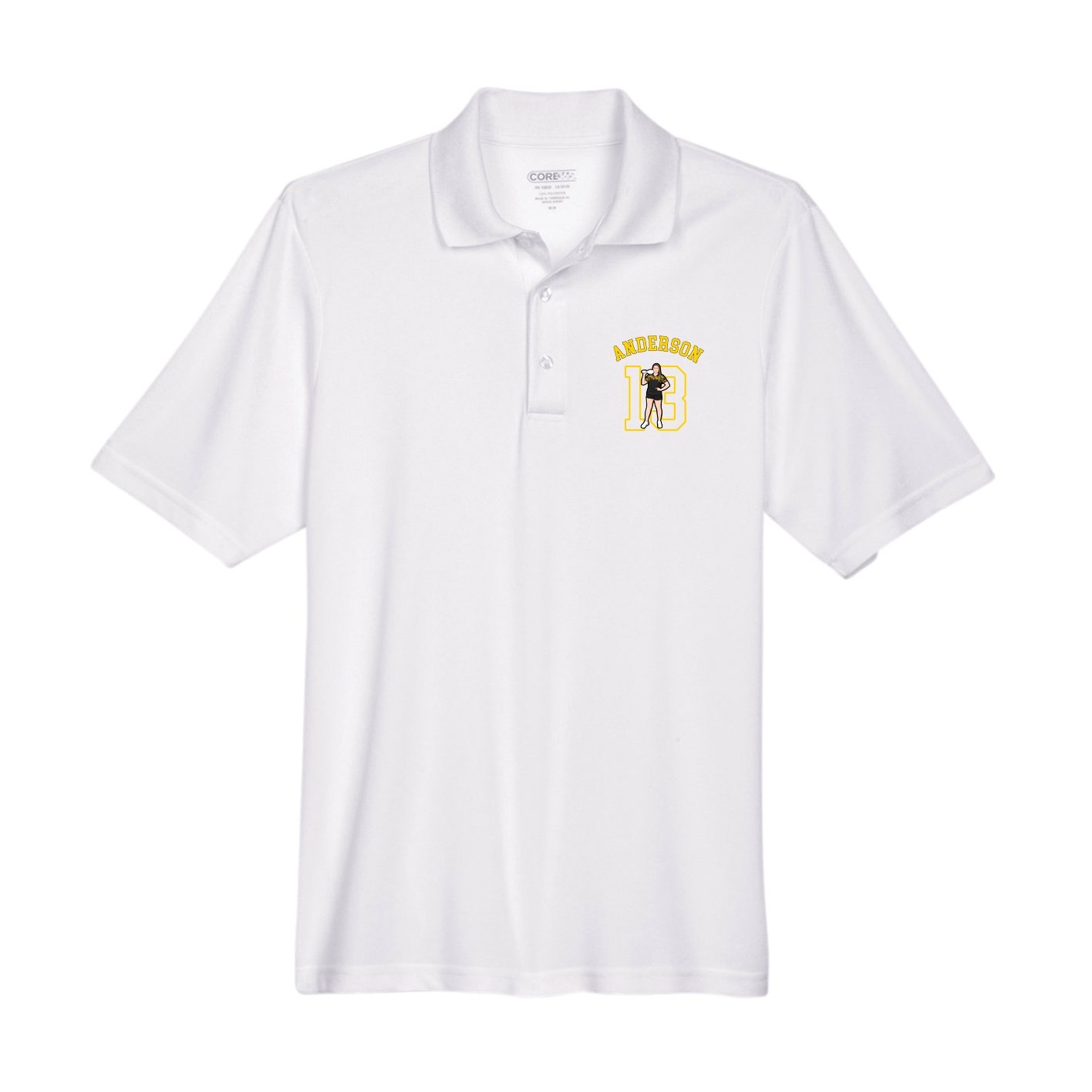 Performance Polo — Shirsey Arch in White