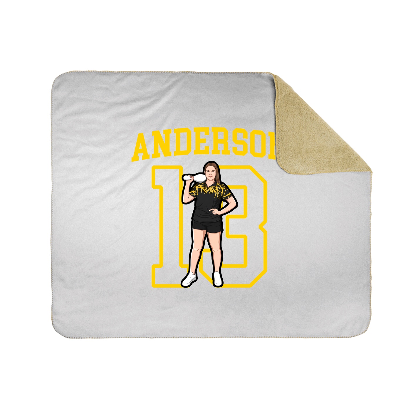 Throw Blanket — Shirsey in White