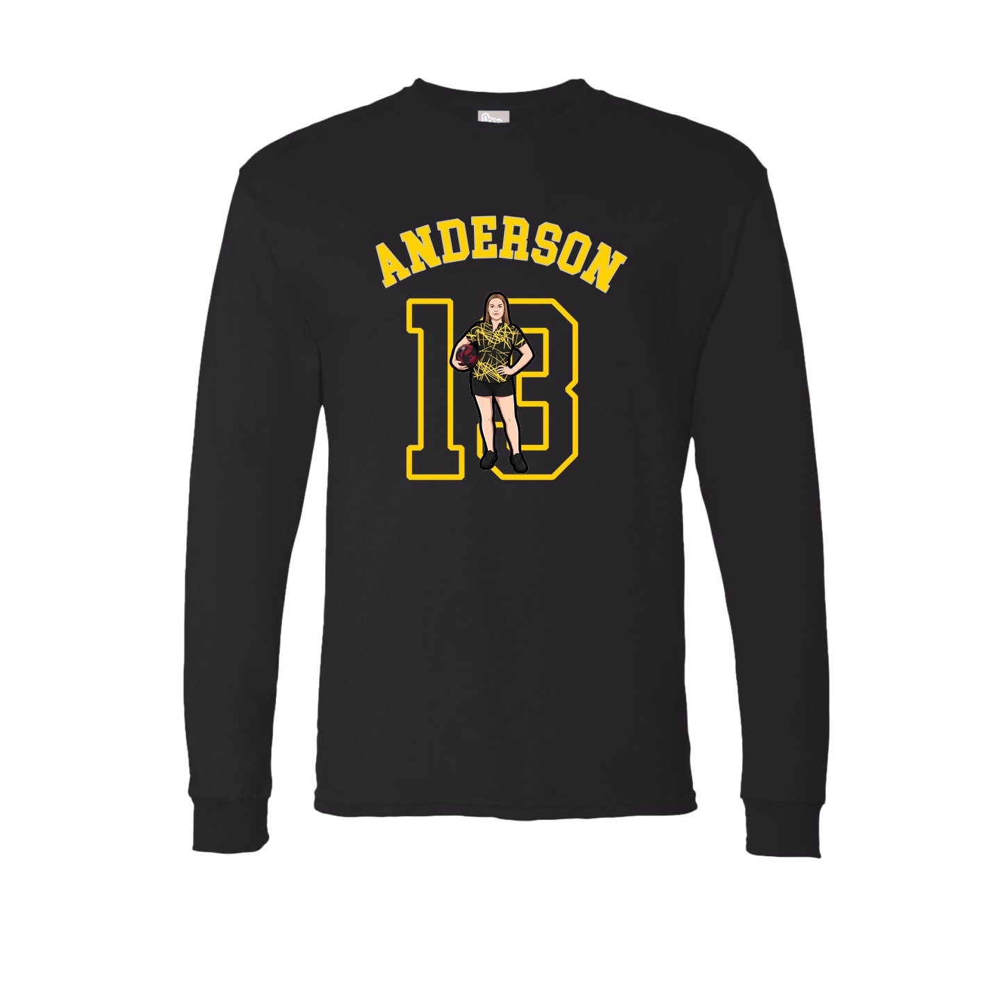 Long Sleeve Tee — Shirsey Arch in Black