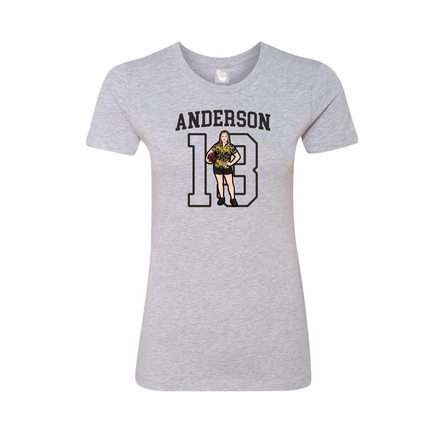 Fitted Women's Tee — Shirsey in Grey