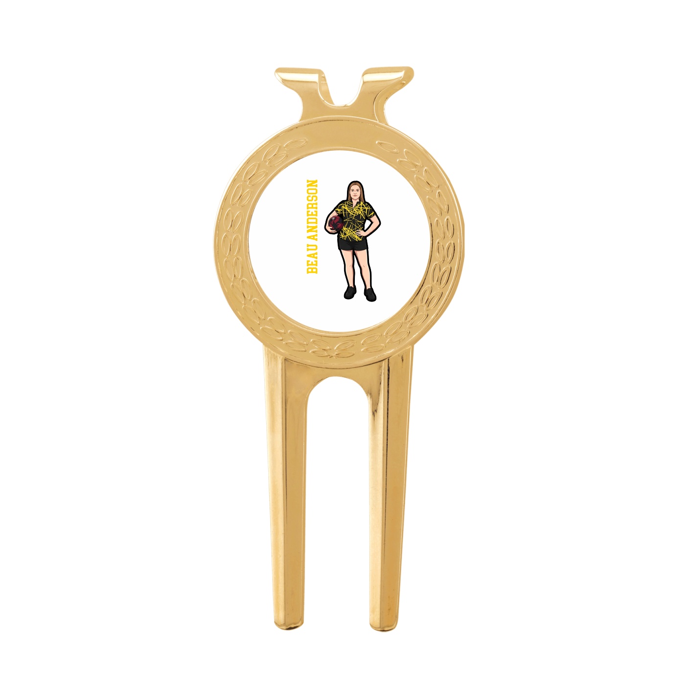 Divot Tool with Ball Marker — Name Vertical in Classic