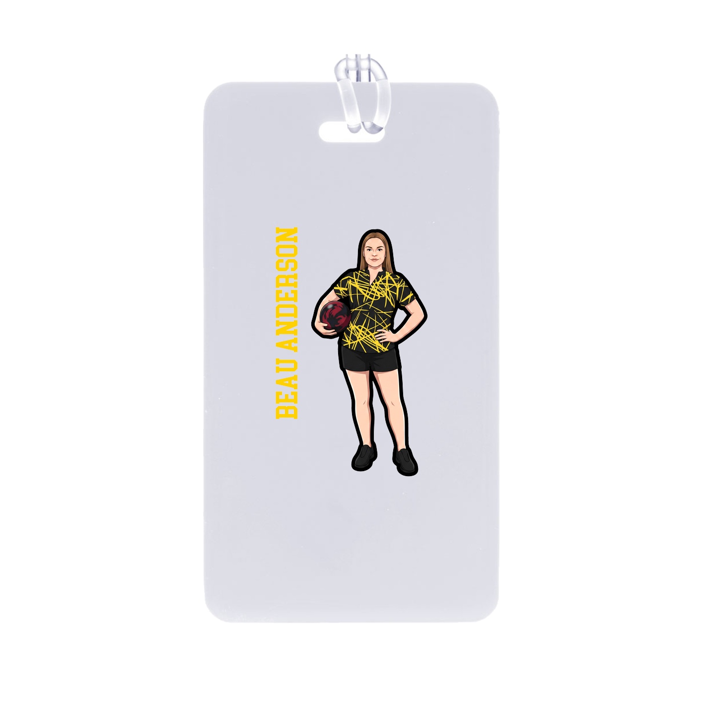 Bag Tag — Name Vertical in Classic
