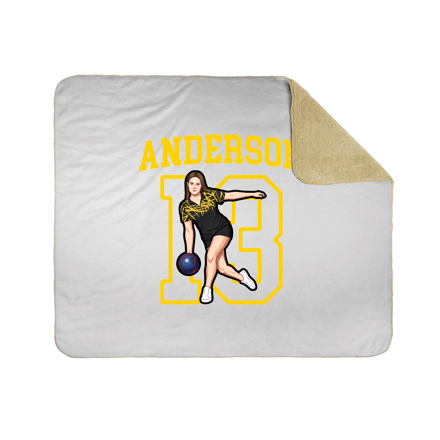 Throw Blanket — Shirsey in White