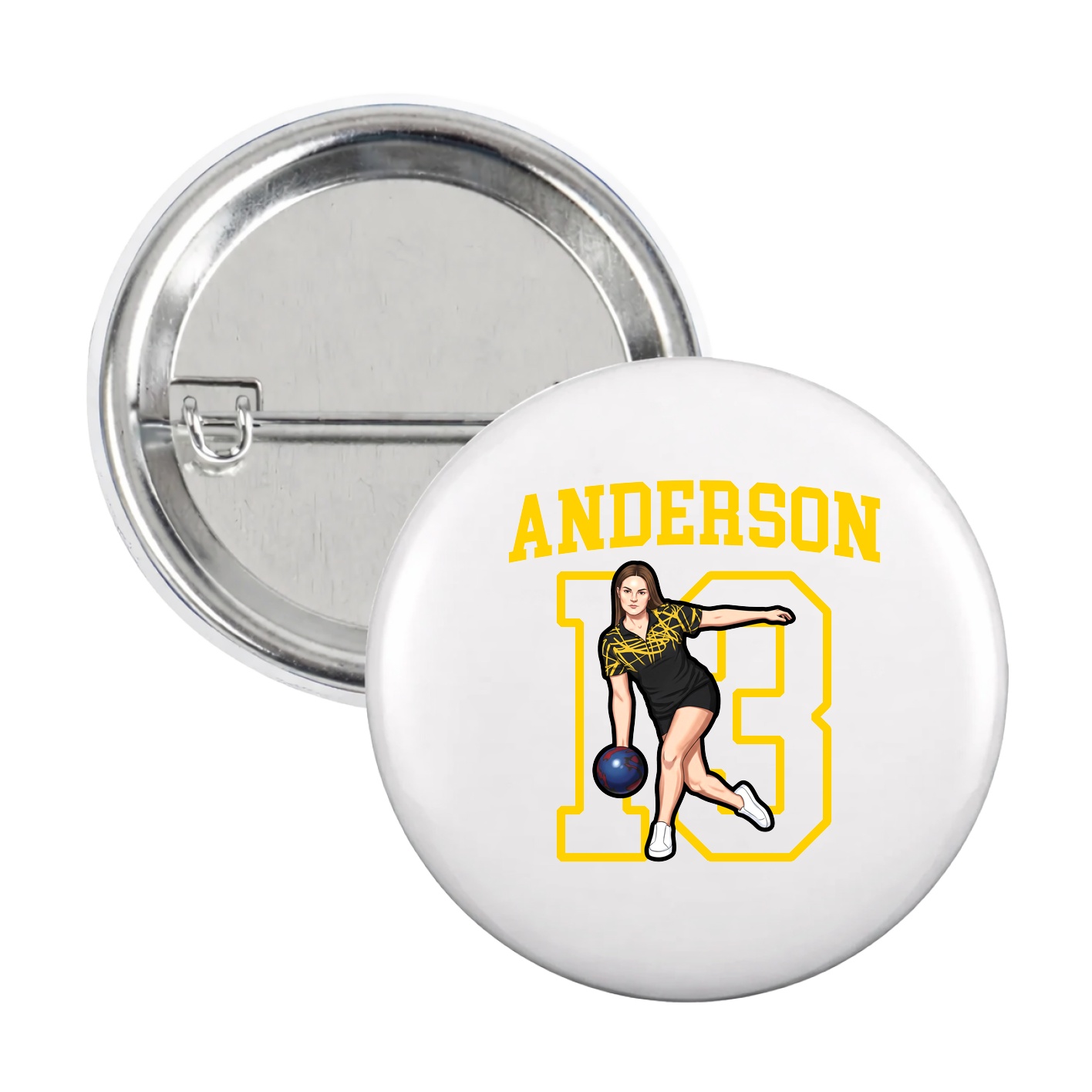 Game Day Button — Shirsey in White