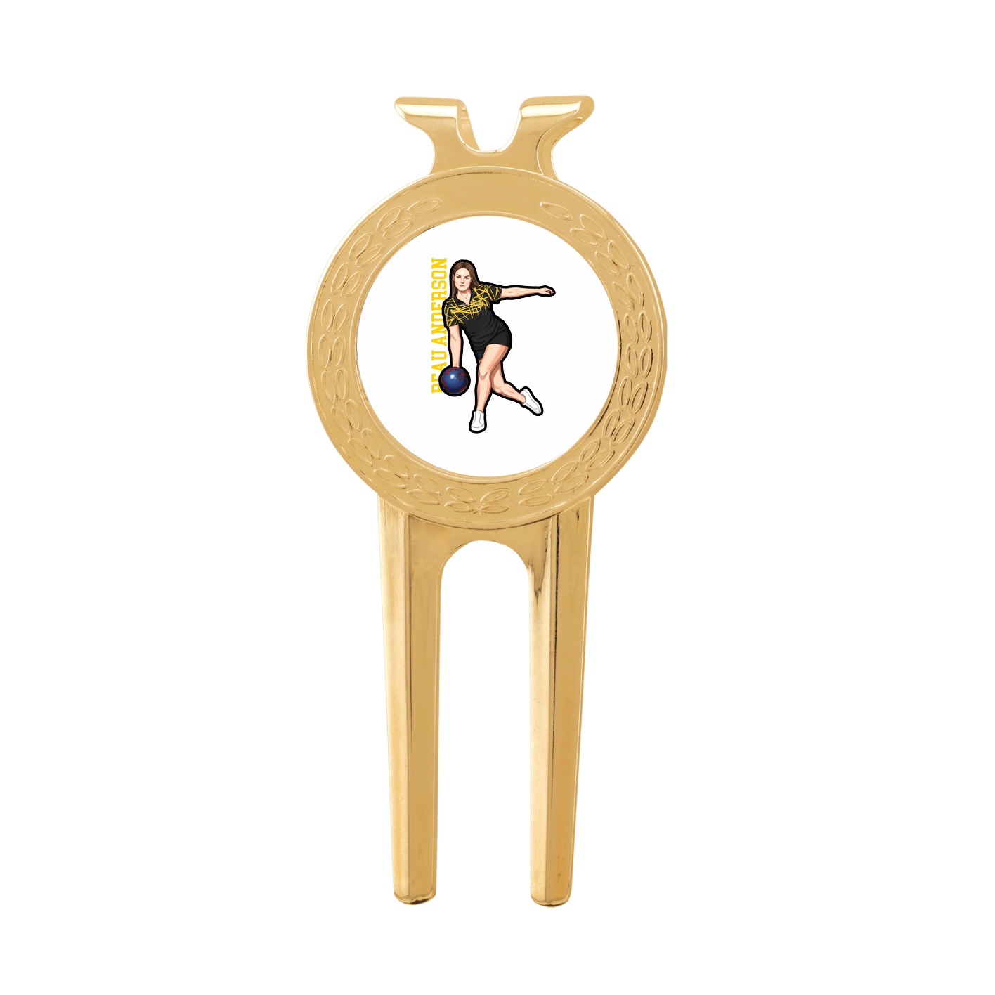 Divot Tool with Ball Marker — Name Vertical in Classic