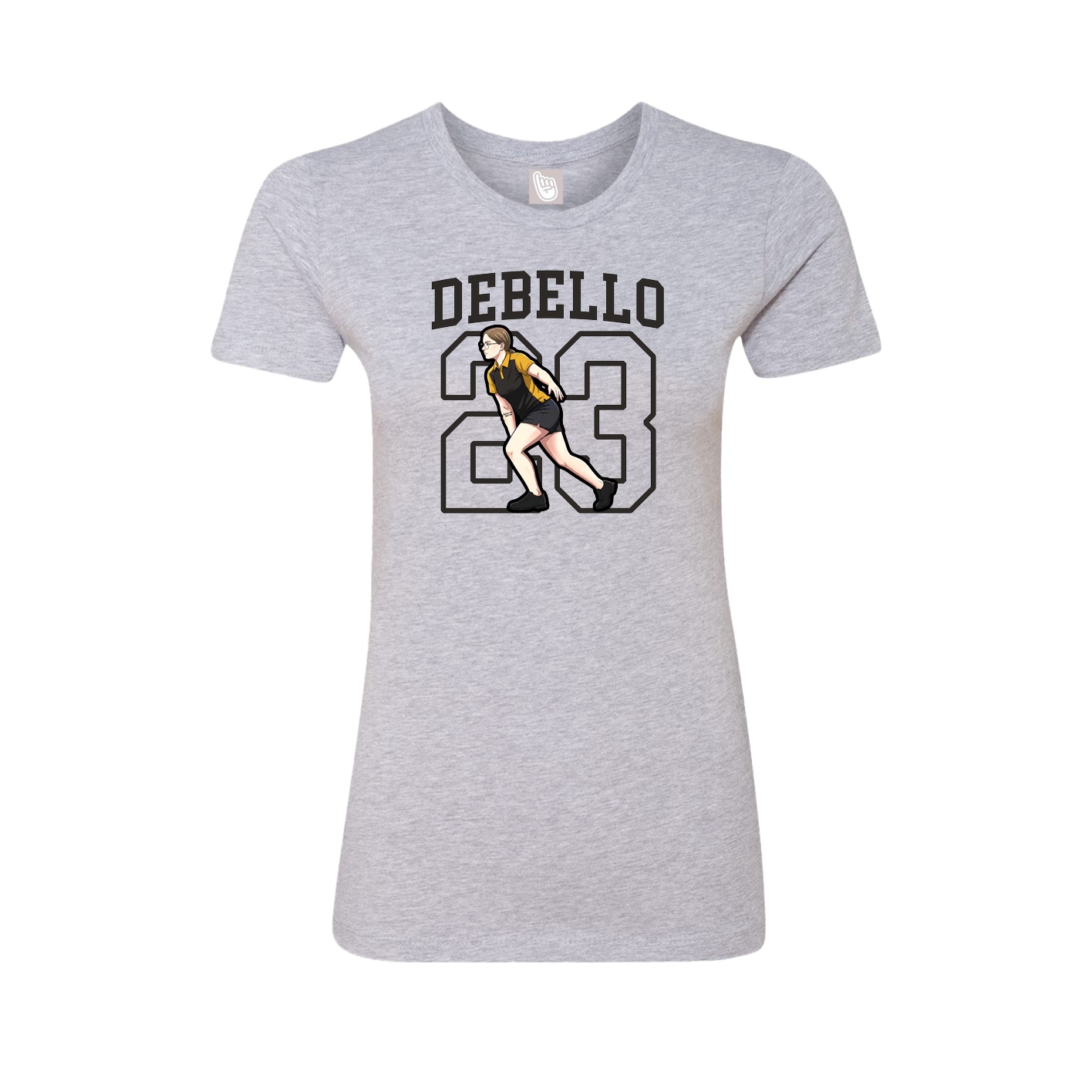 Fitted Women's Tee — Shirsey in Grey
