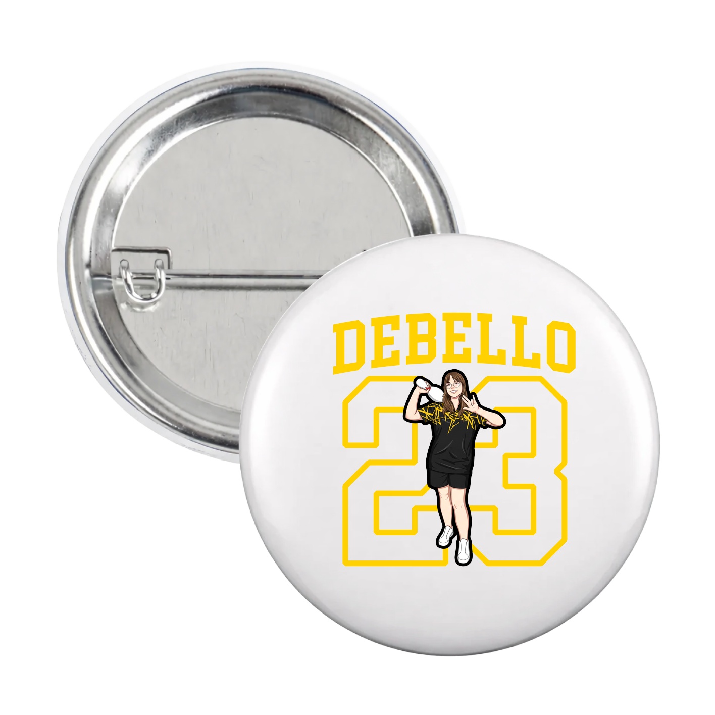 Game Day Button — Shirsey in White