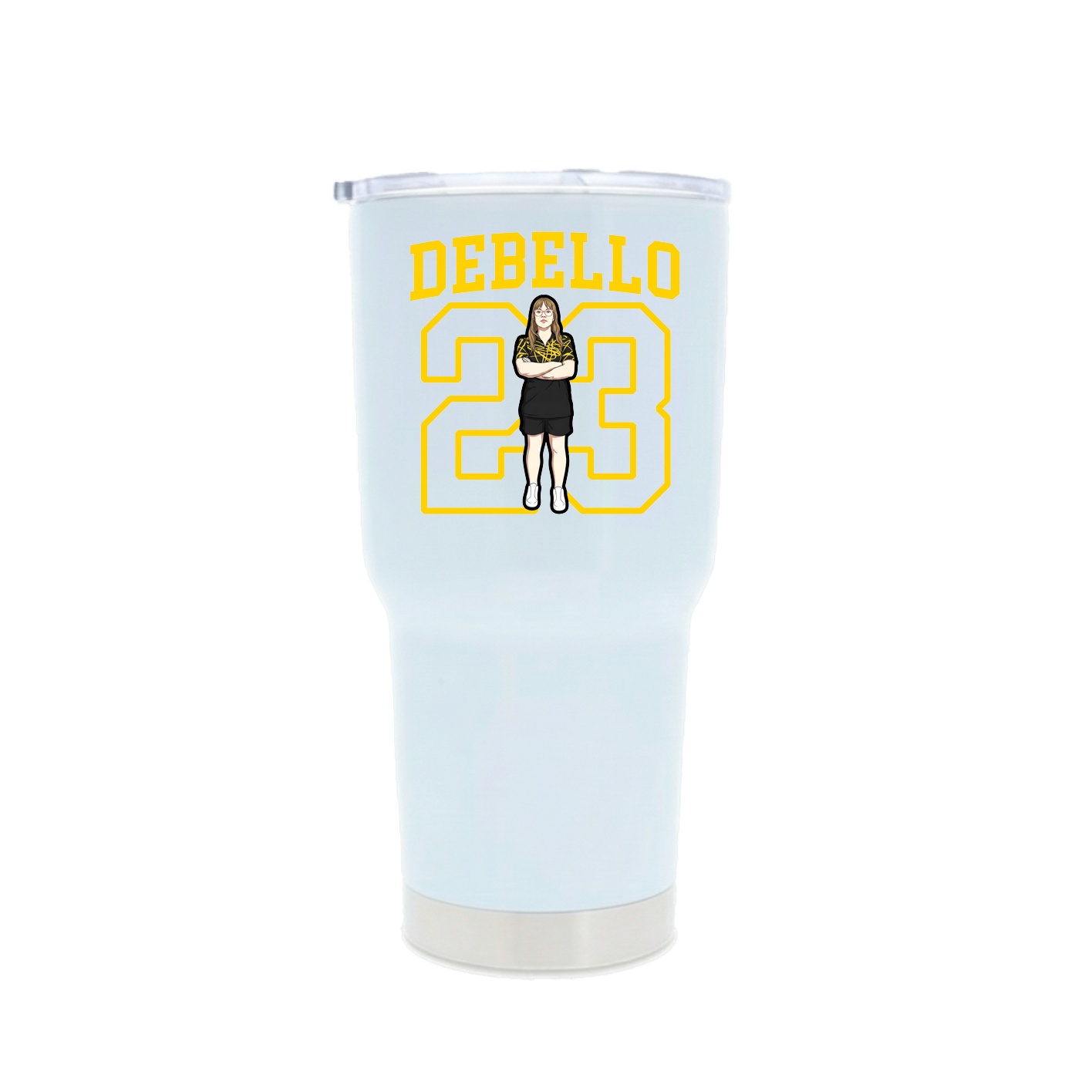 30oz Stainless Steel Tumbler — Shirsey in White