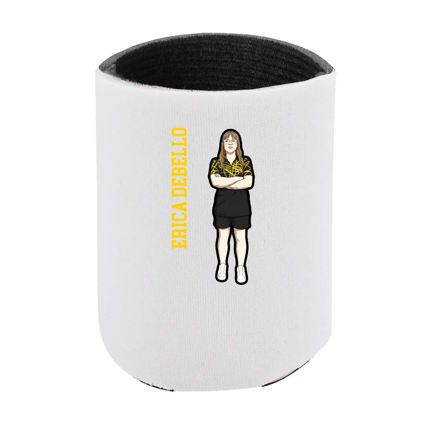Can Holder — Name Vertical in White
