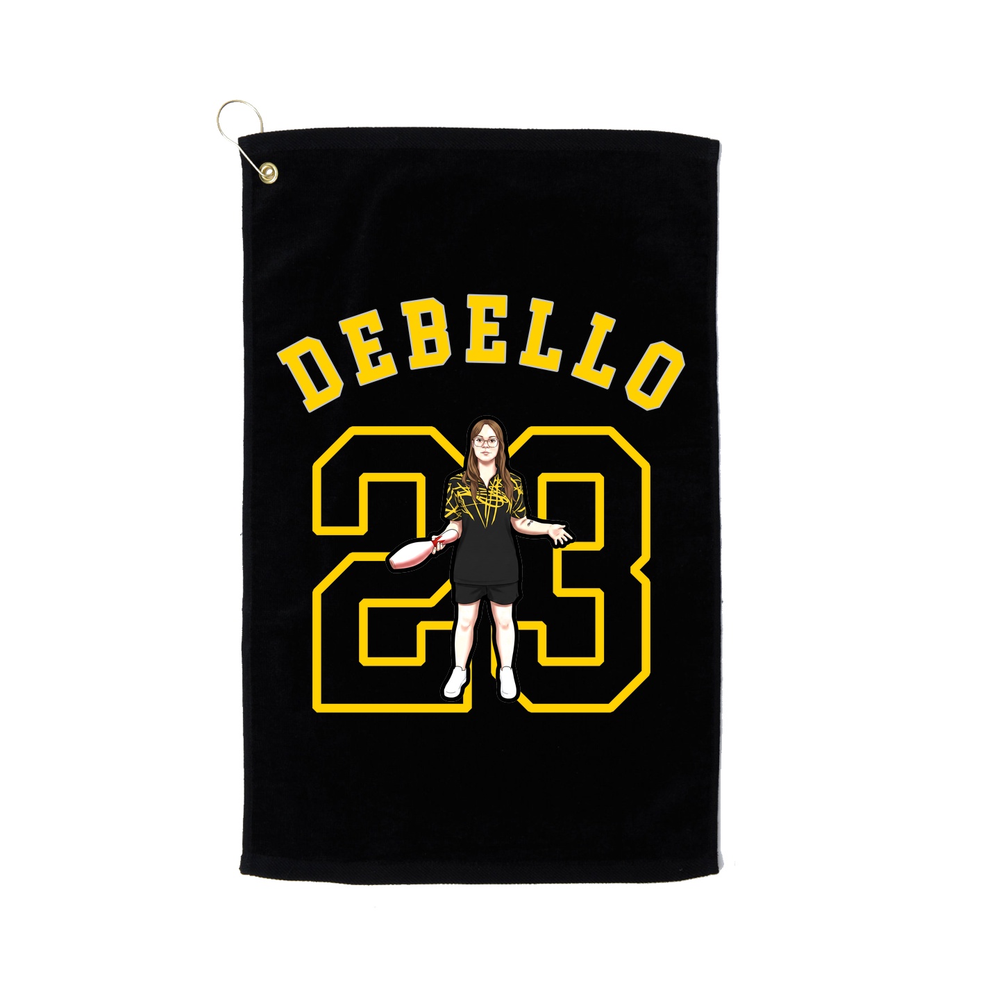 Golf Towel — Shirsey Arch in Black