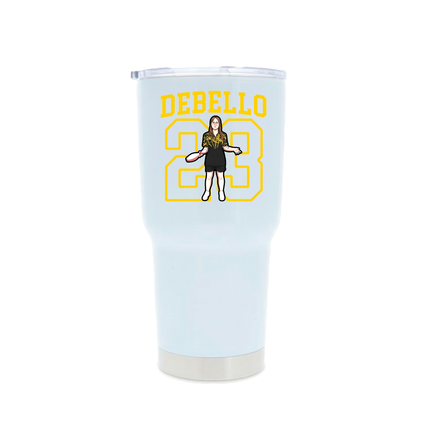 30oz Stainless Steel Tumbler — Shirsey in White