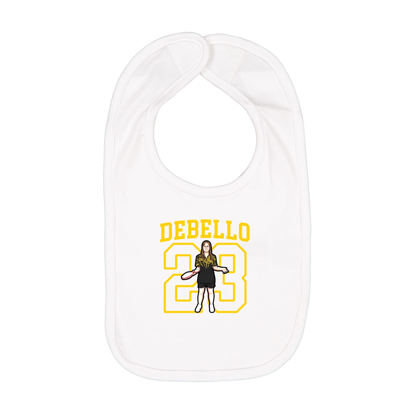 Infant Bib — Shirsey in White