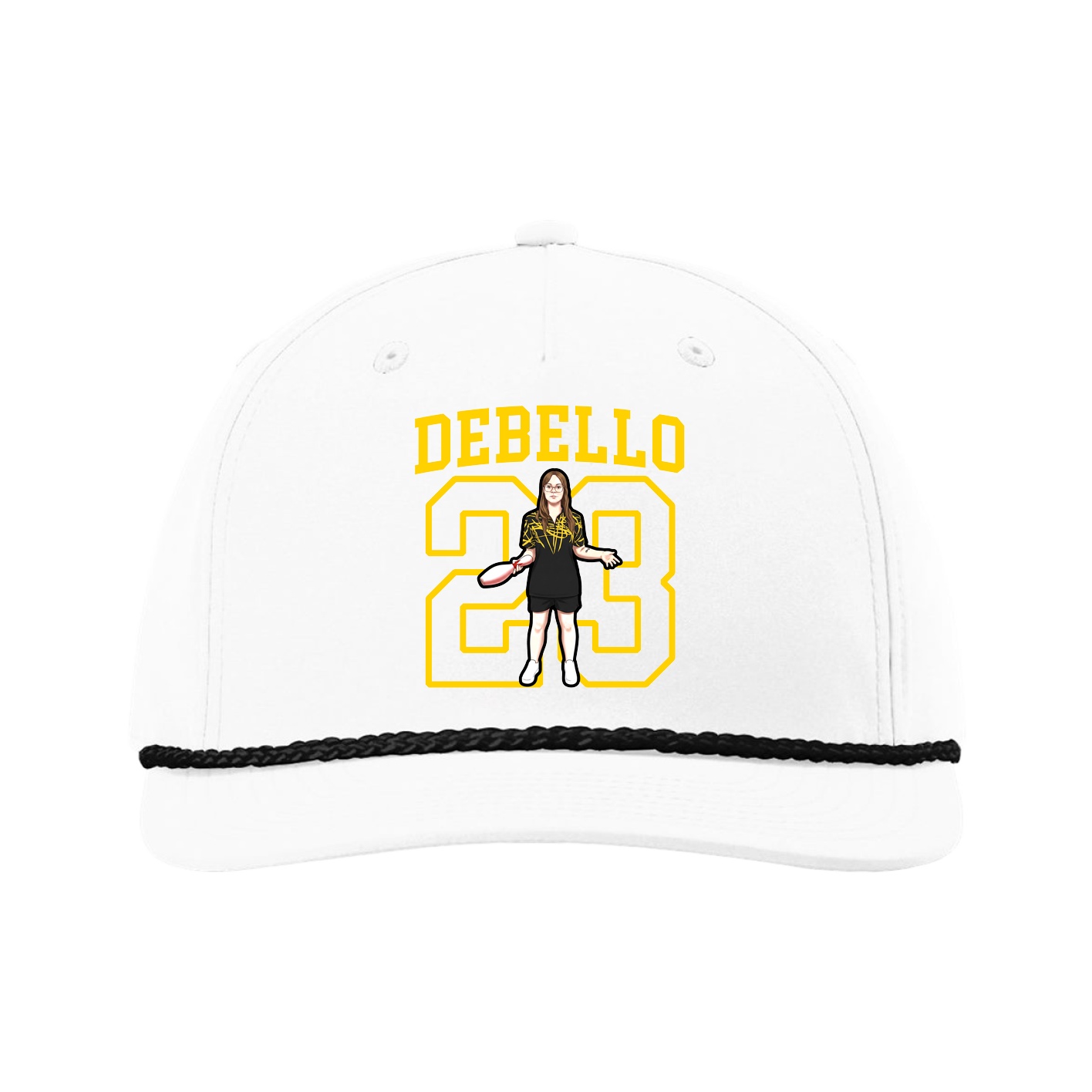 Five-Panel Classic Rope Cap — Shirsey in White