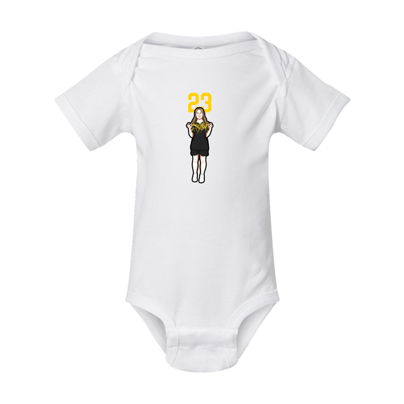 Baby Onesie — Number Top in White