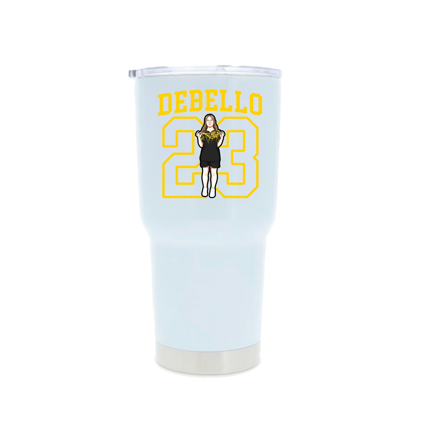 30oz Stainless Steel Tumbler — Shirsey in White