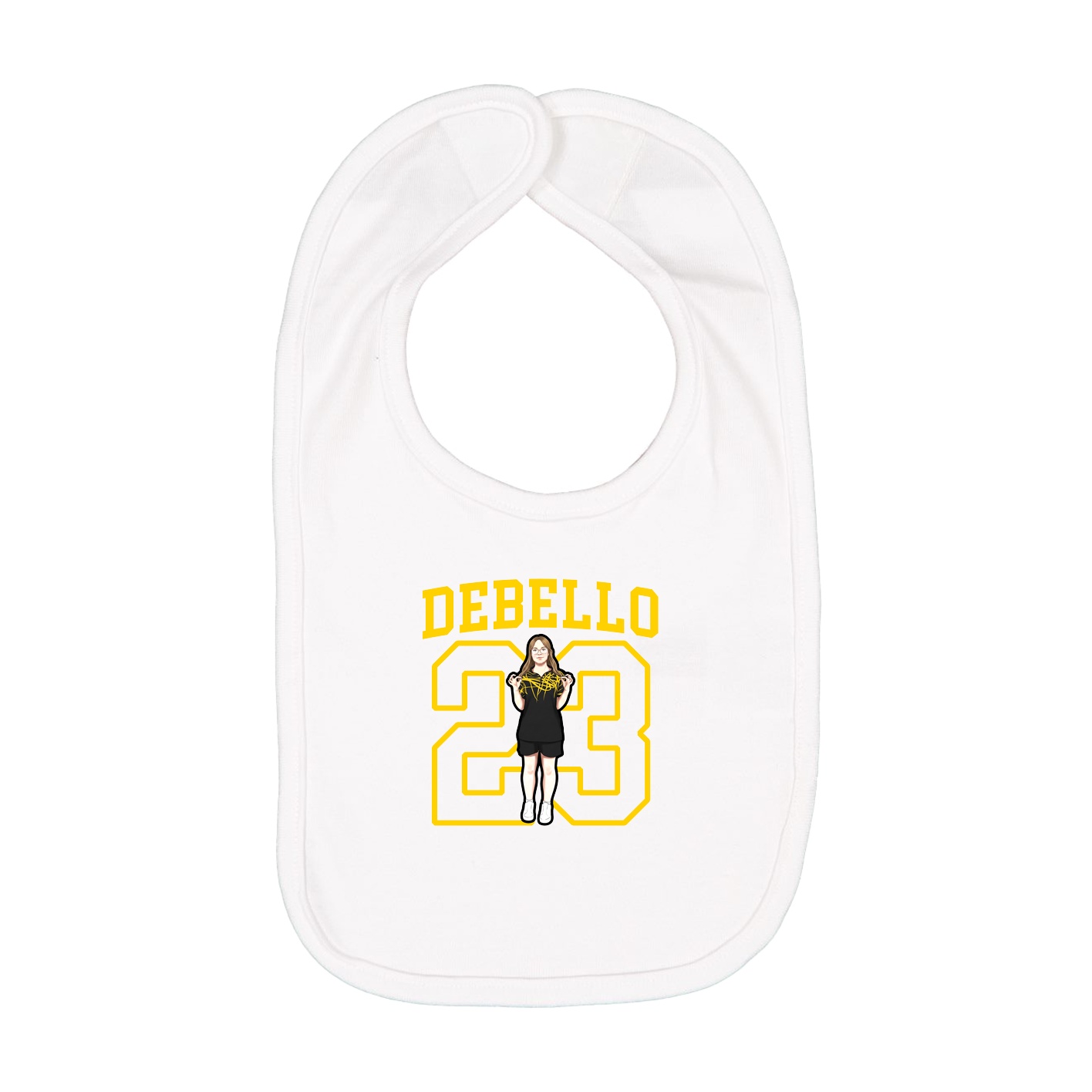Infant Bib — Shirsey in White