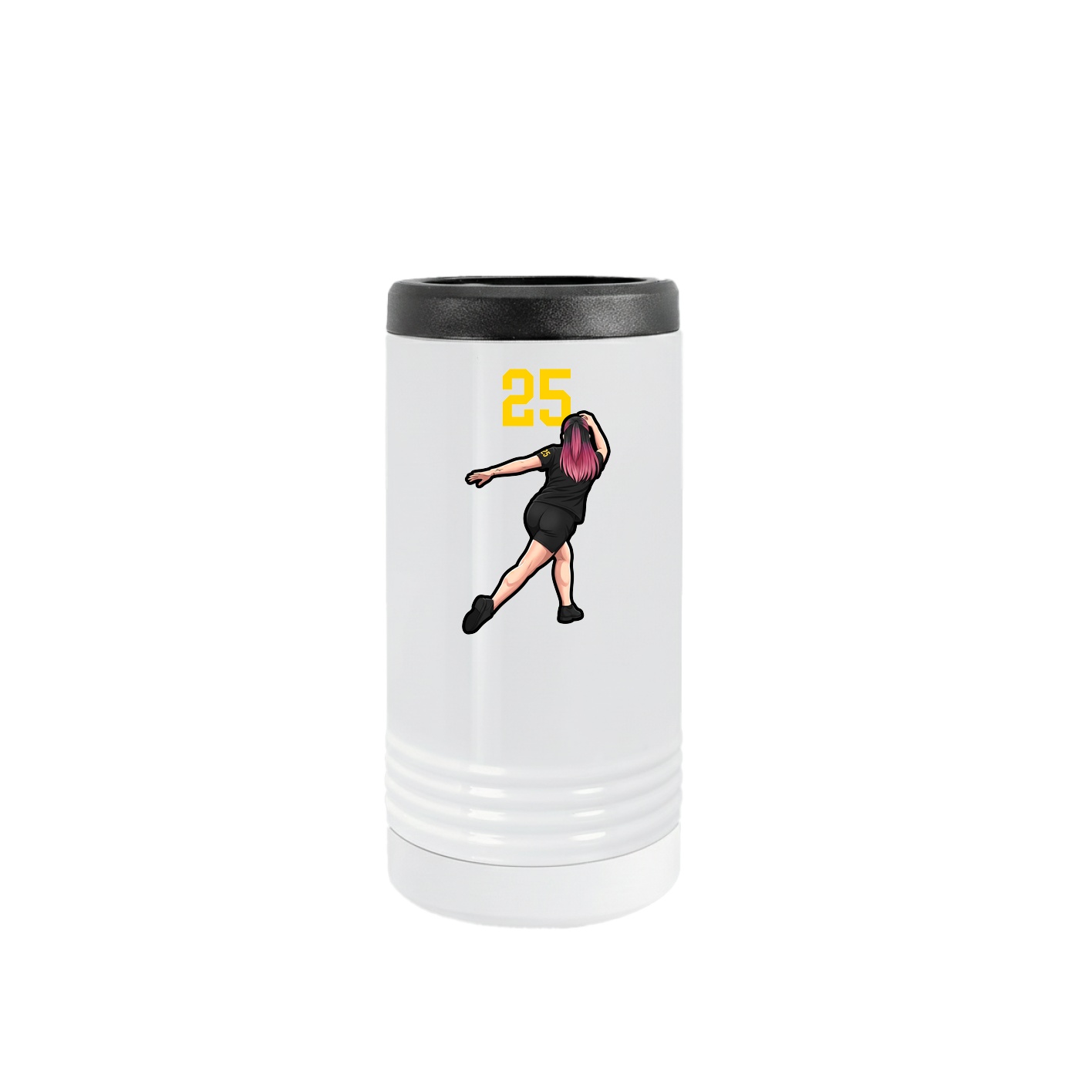 Slim Beverage Holder — Number Top in White