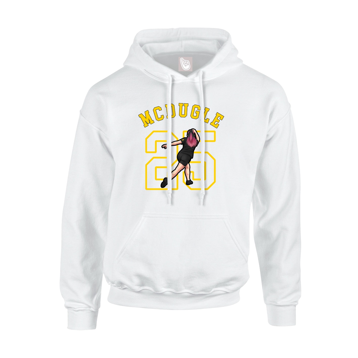 Youth Hoodie — Shirsey Arch in White