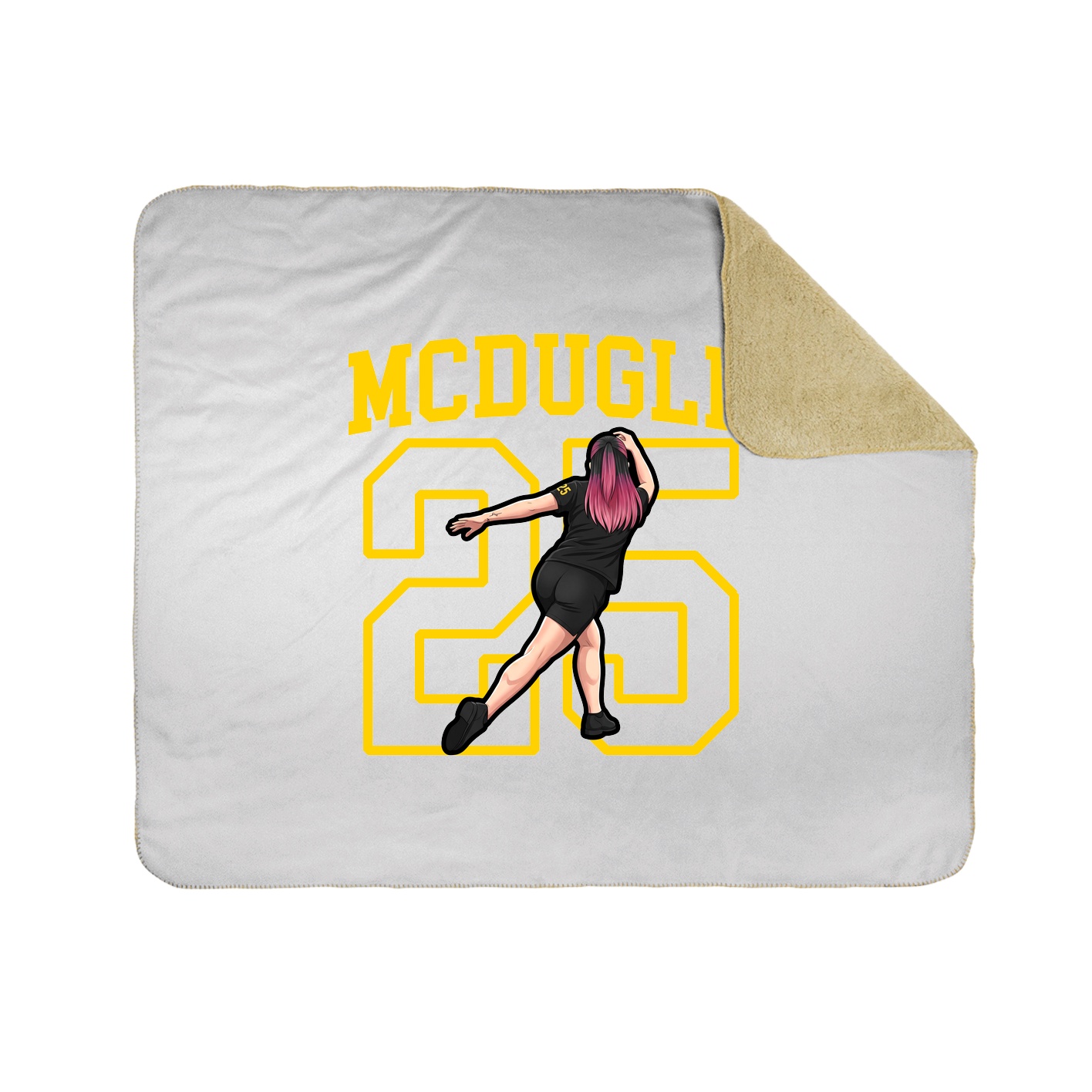 Throw Blanket — Shirsey in White