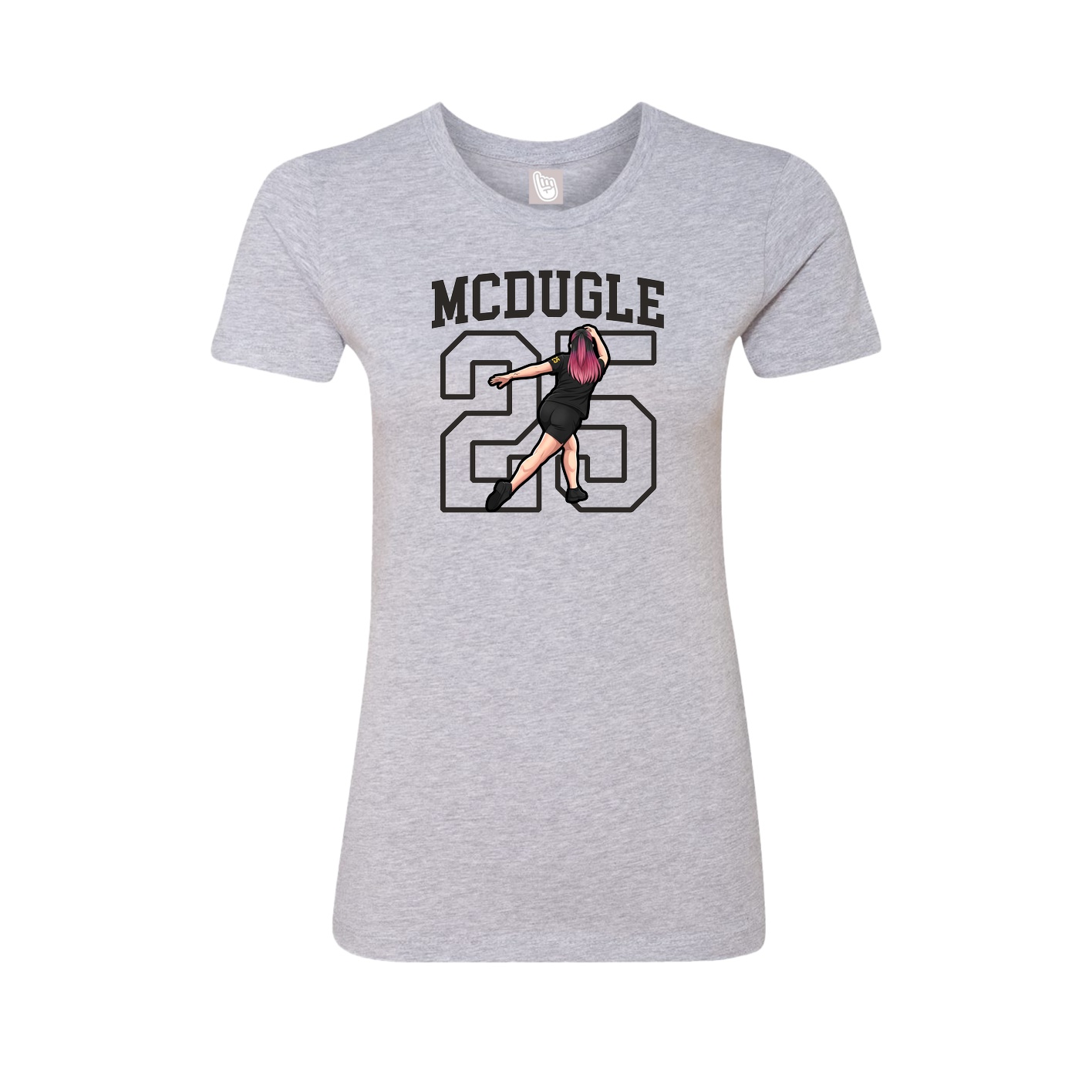 Fitted Women's Tee — Shirsey in Grey