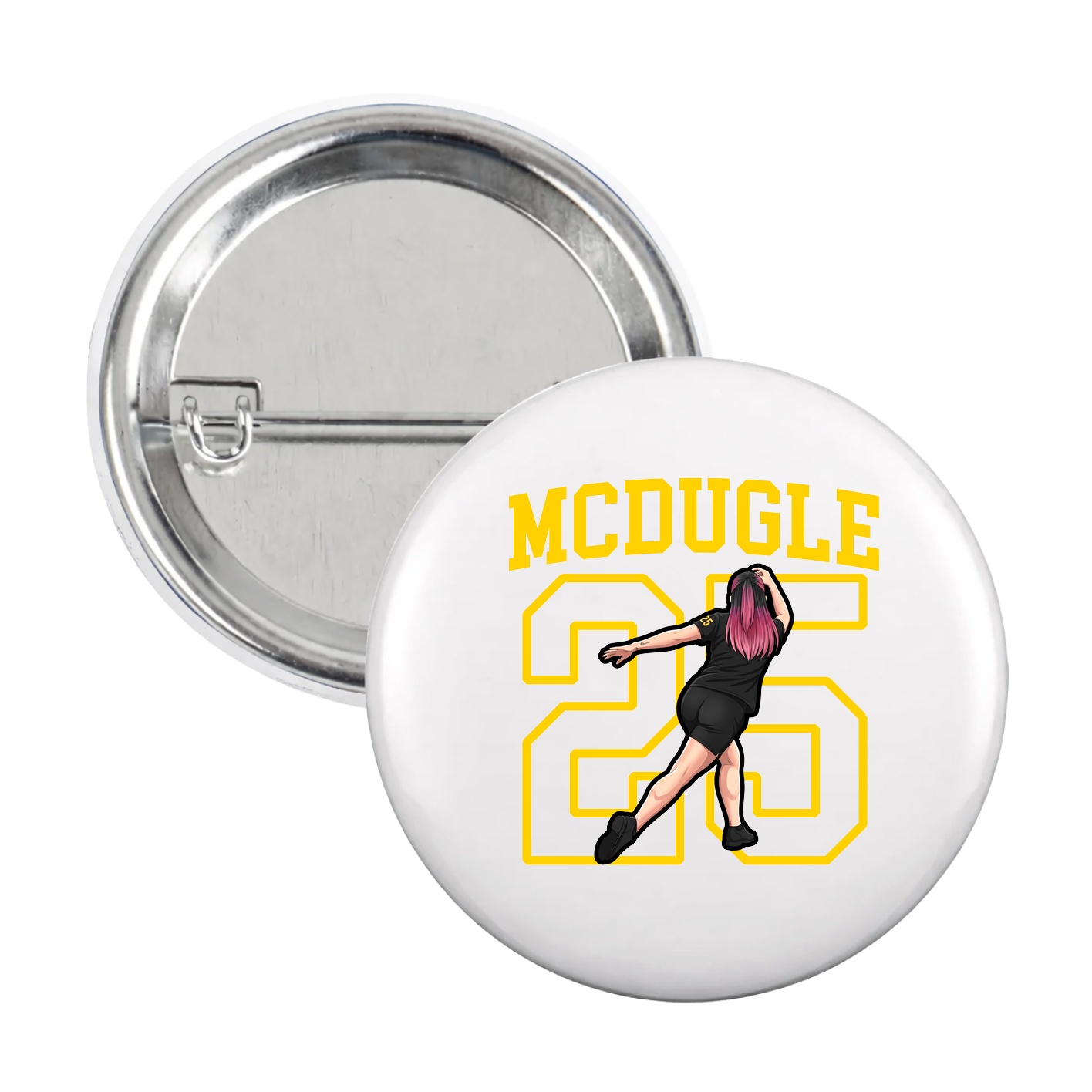 Game Day Button — Shirsey in White