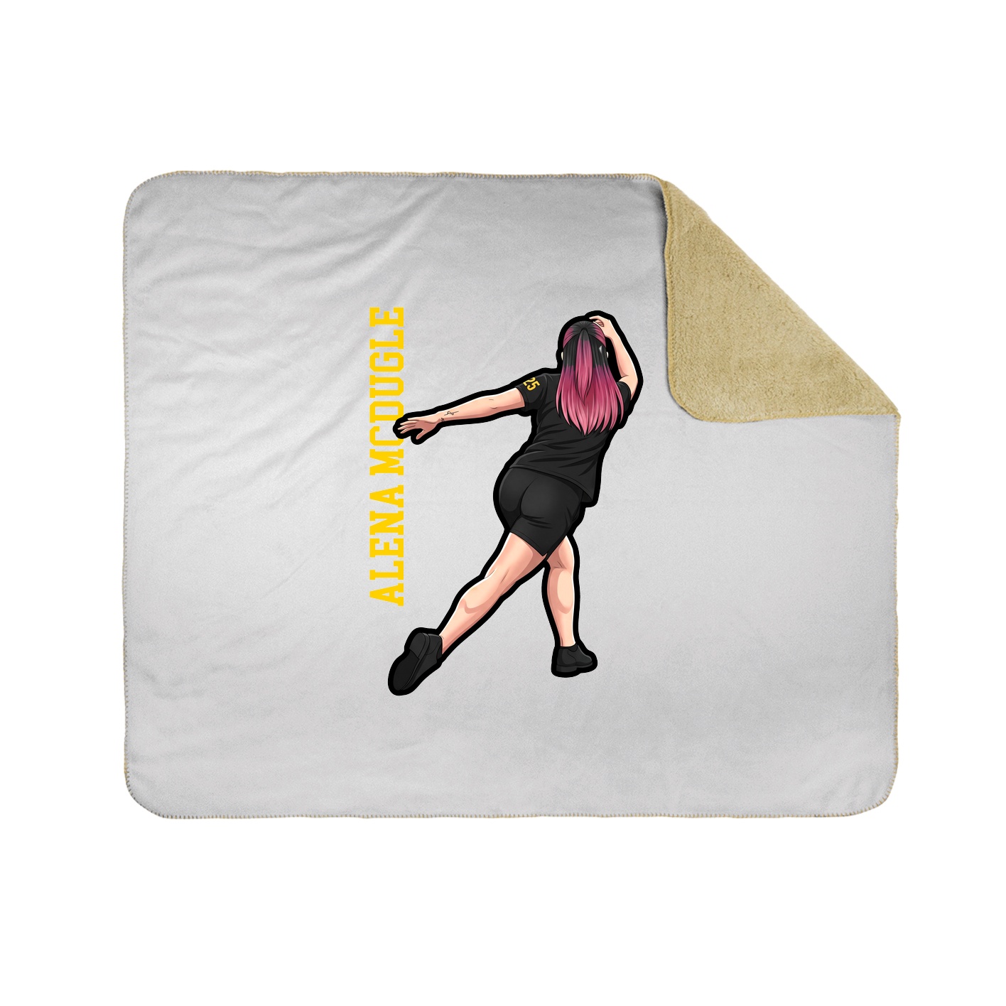 50x60 Sherpa Lined Throw Blanket