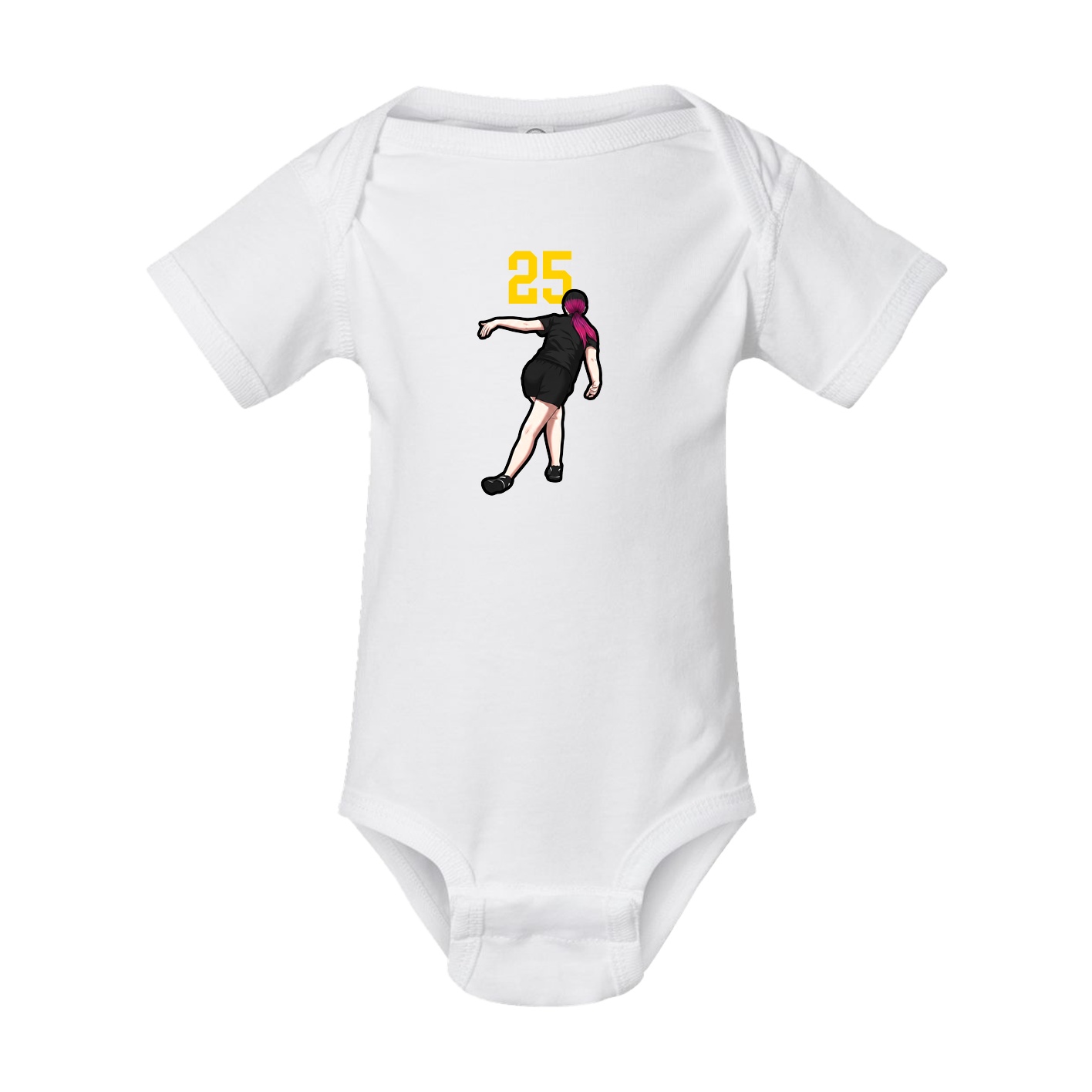 Baby Onesie — Number Top in White