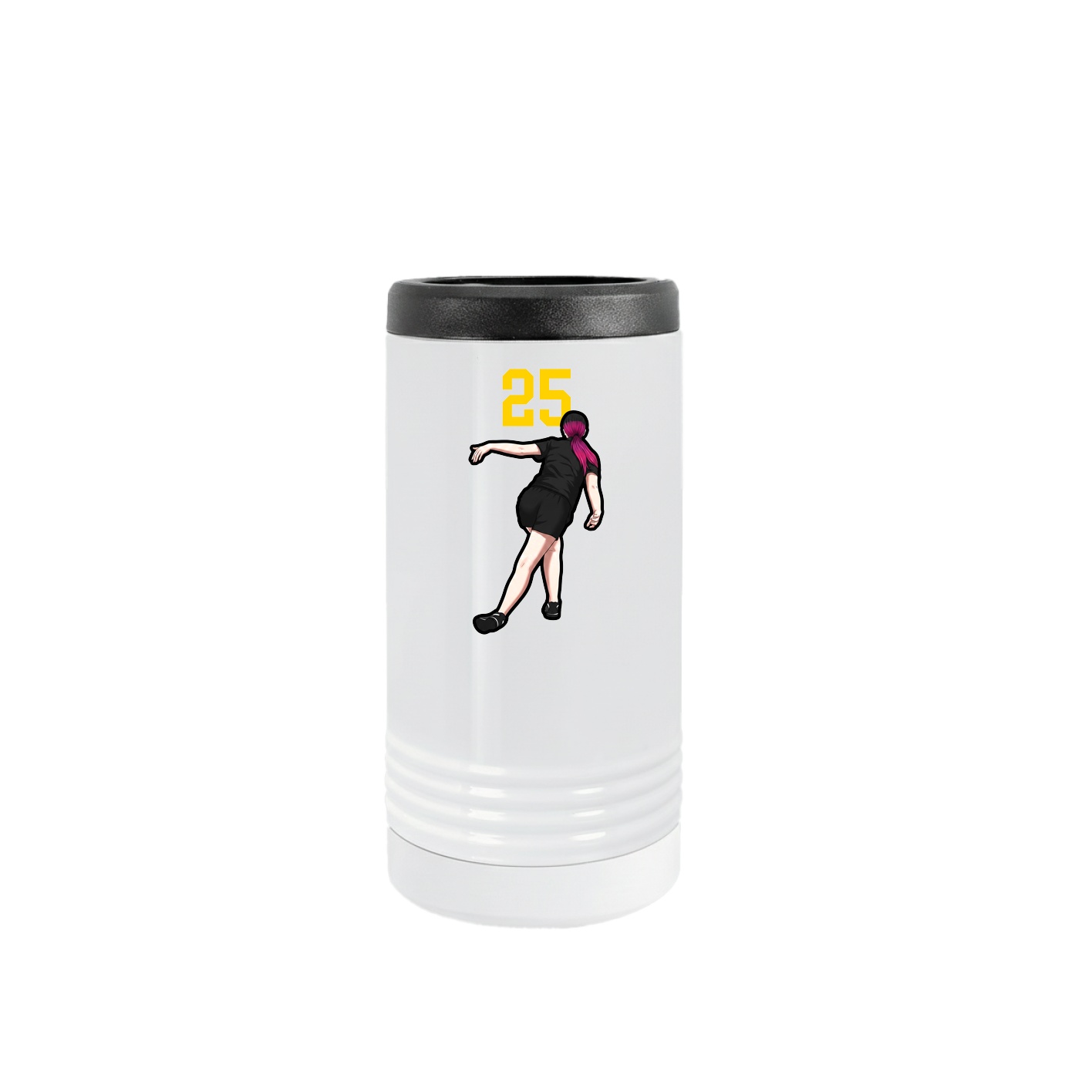 Slim Beverage Holder — Number Top in White
